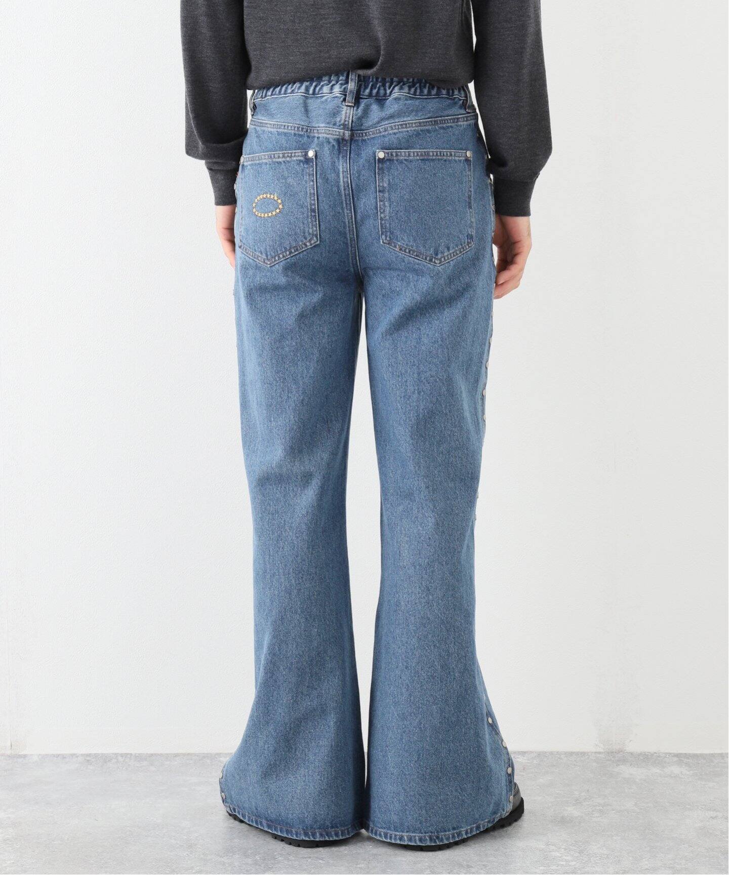 AFB / エーエフビー】 BAGGY STUDS DENIM PANTS（デニムパンツ 