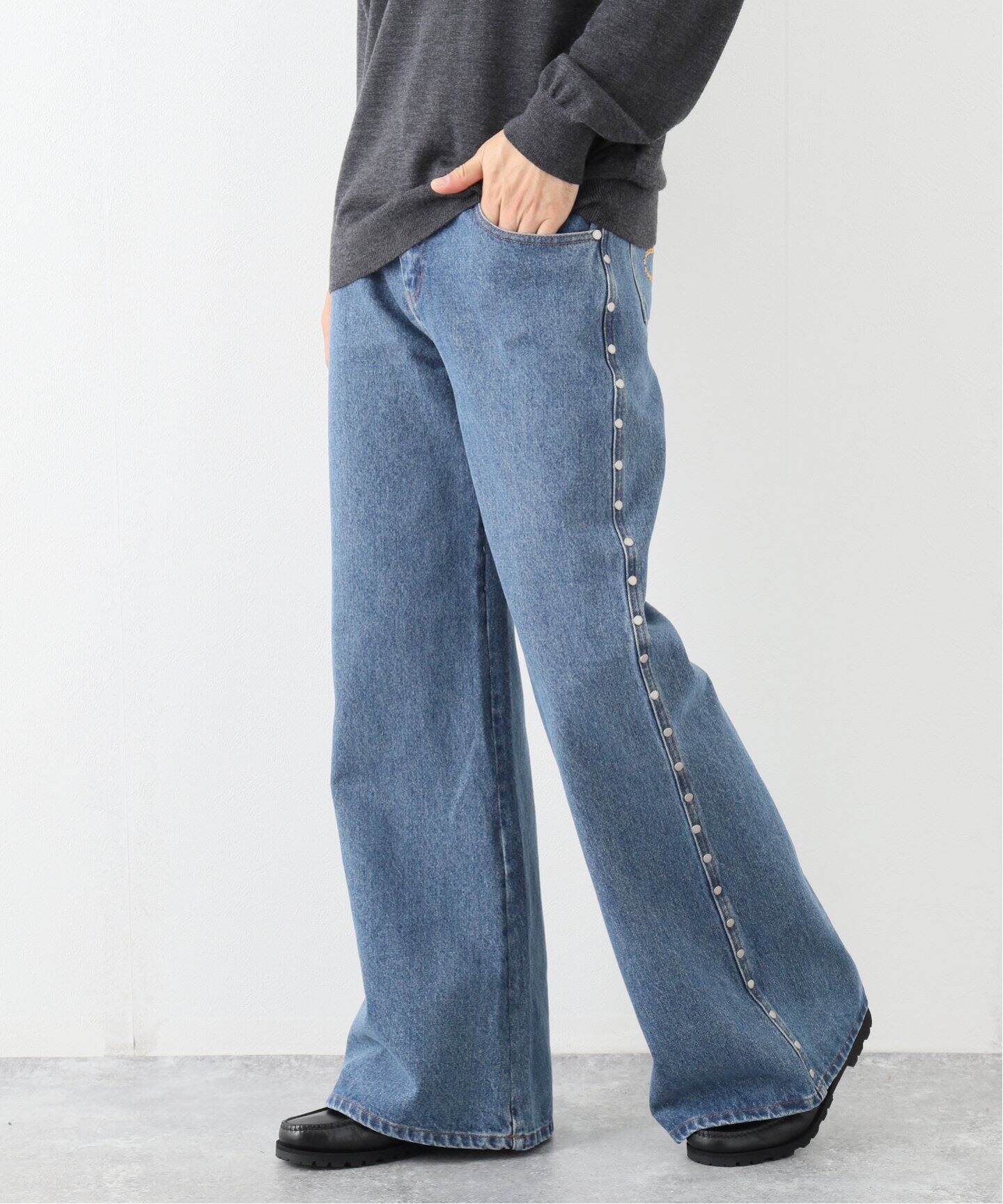 AFB / エーエフビー】 BAGGY STUDS DENIM PANTS（デニムパンツ 