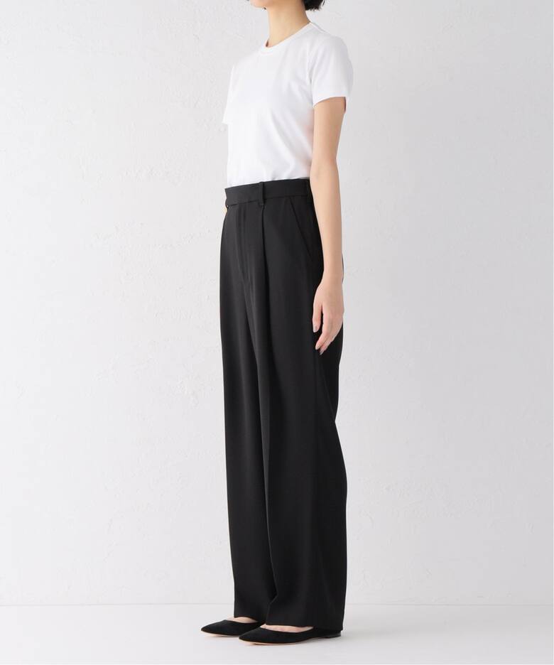 追加》ウォッシャブルバックサテンワイドパンツ（その他パンツ 