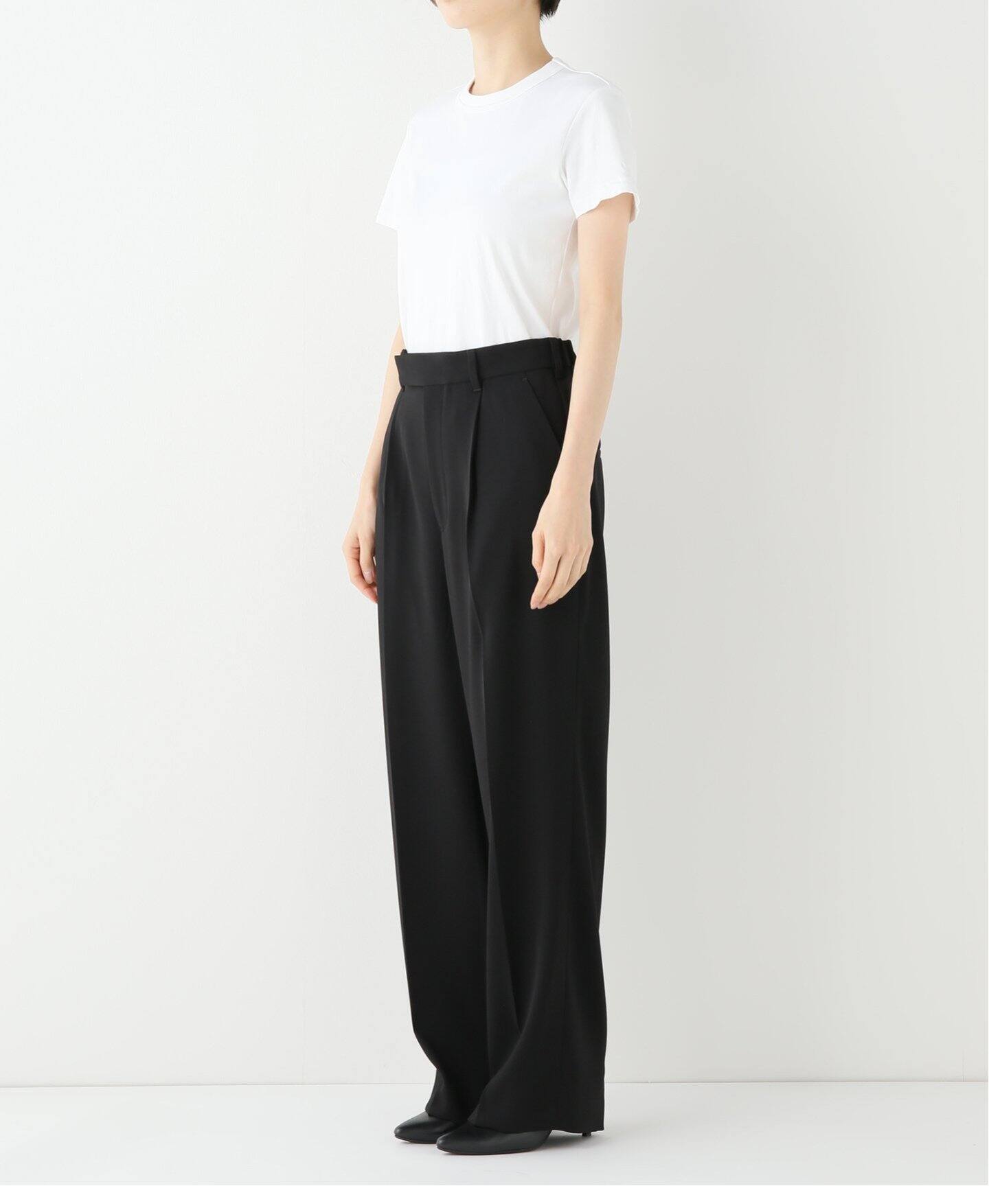 追加2》ウォッシャブルバックサテンワイドパンツ（その他パンツ  