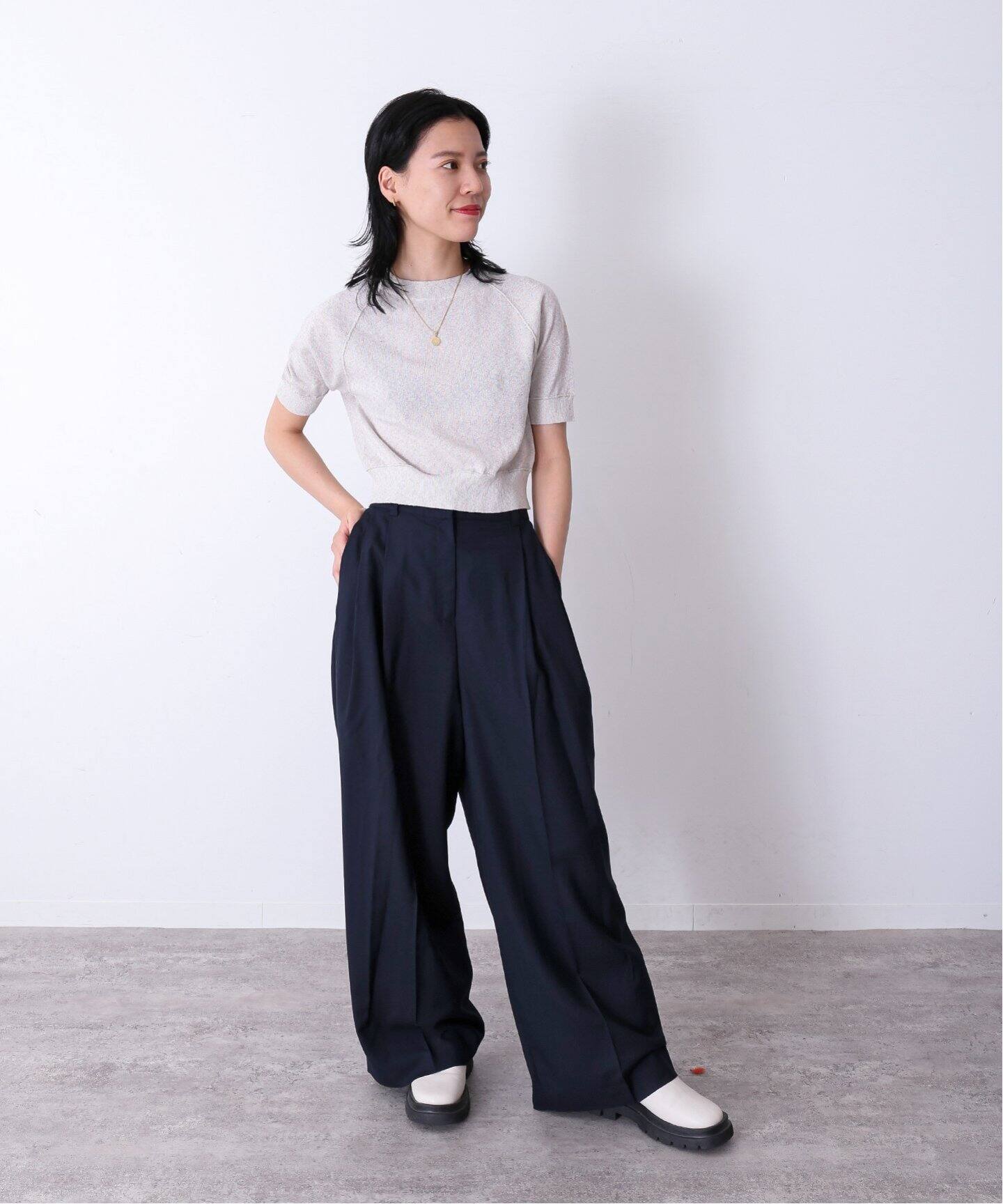 SULLEN ハイライズ ワイドパンツ NEU_IN 変形デニム ワイドデニム 