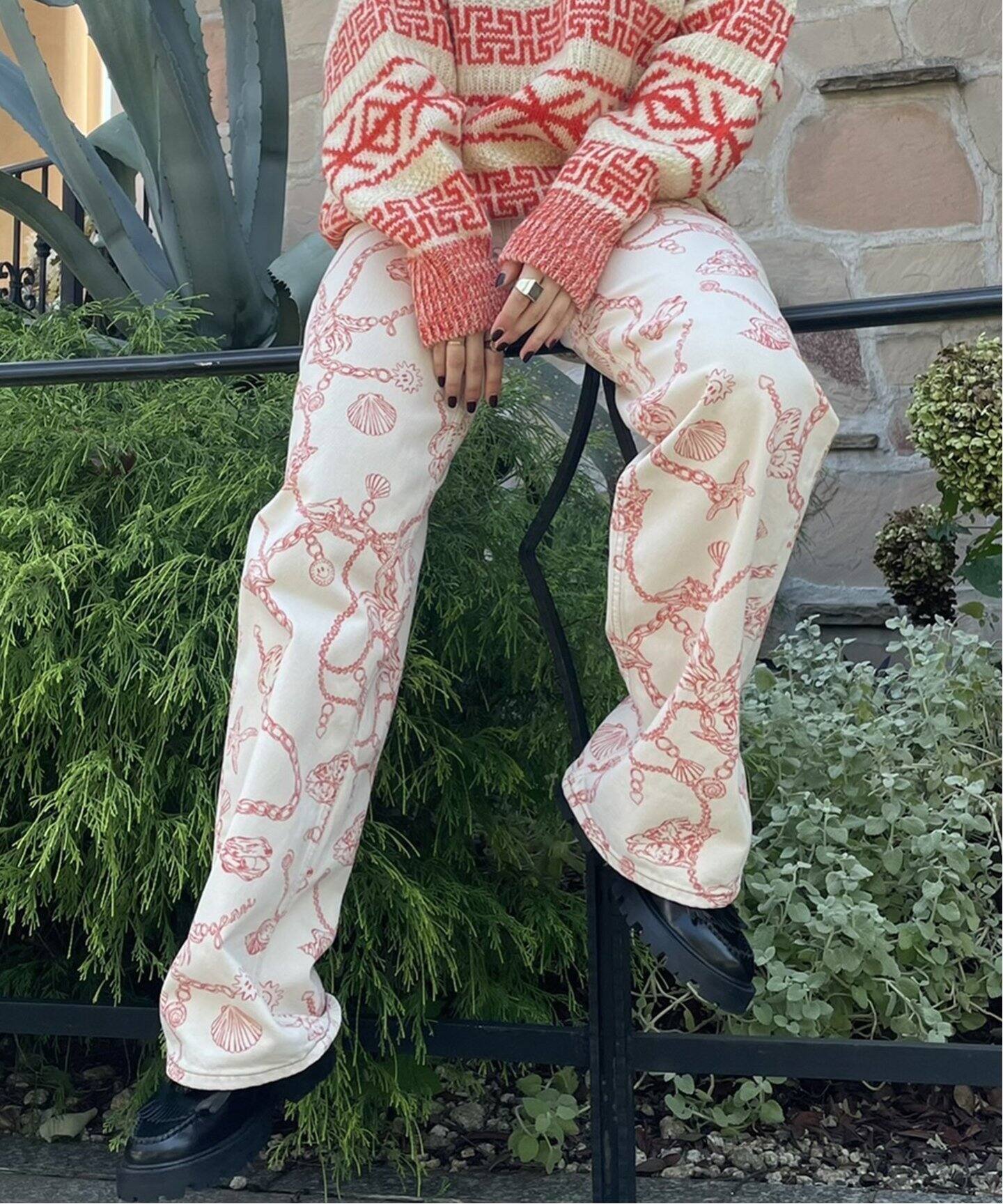 GANNI / ガニー】Print Denim Magny：パンツ（その他パンツ）｜Oriens 