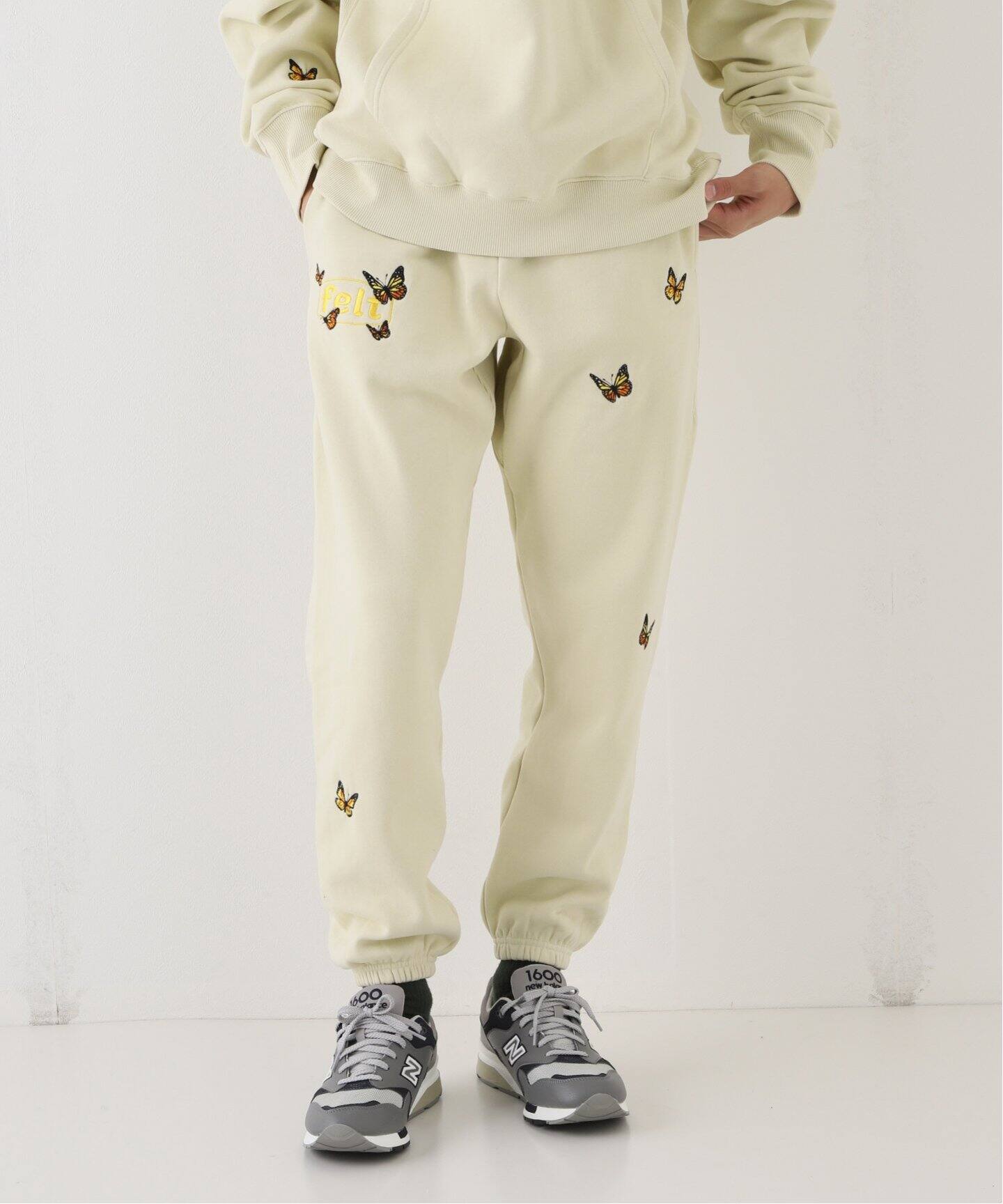 FELT/フェルト】BUTTERFLY FLEECE PANT：パンツ（スウェットパンツ  