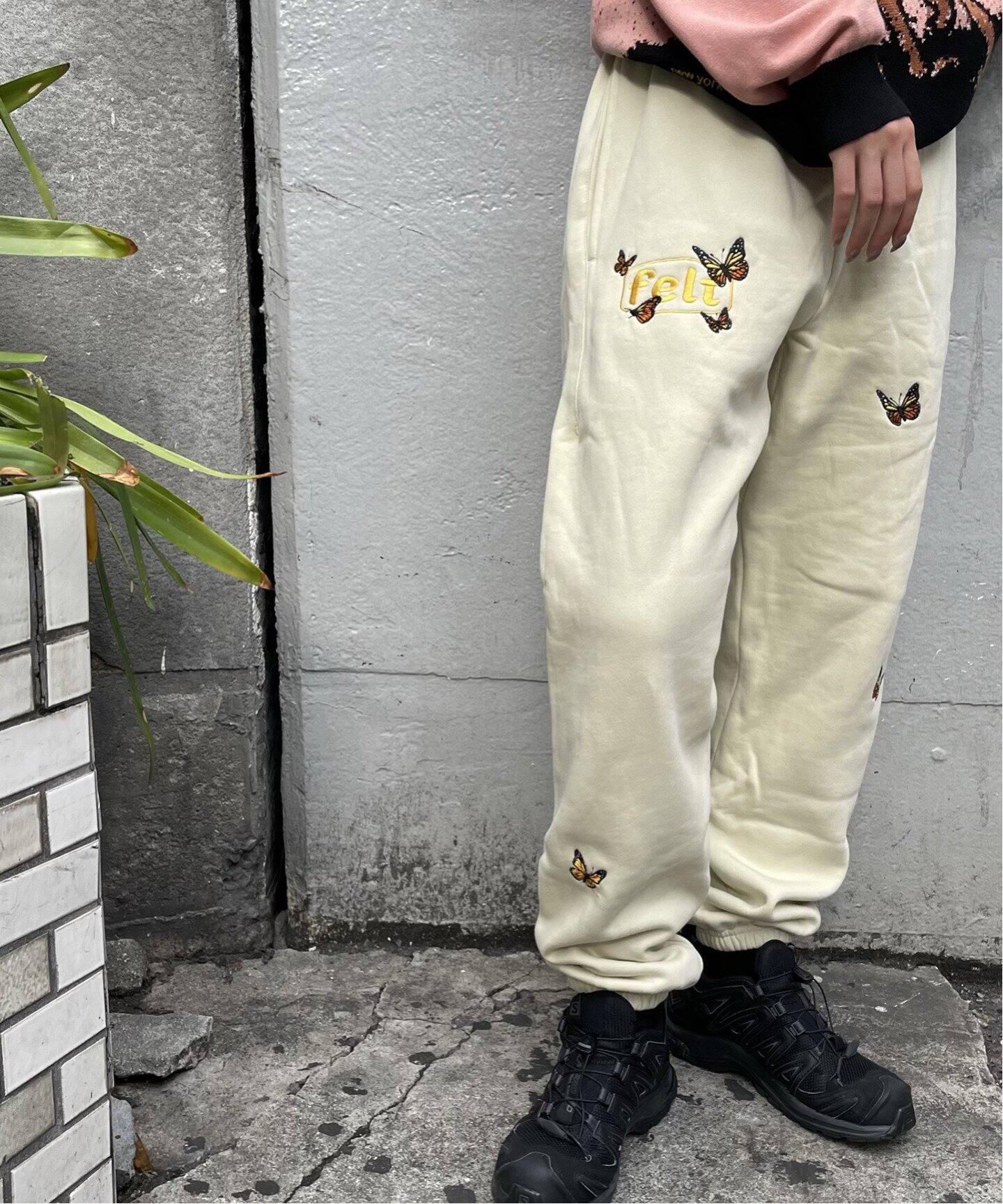 FELT/フェルト】BUTTERFLY FLEECE PANT：パンツ（スウェットパンツ 