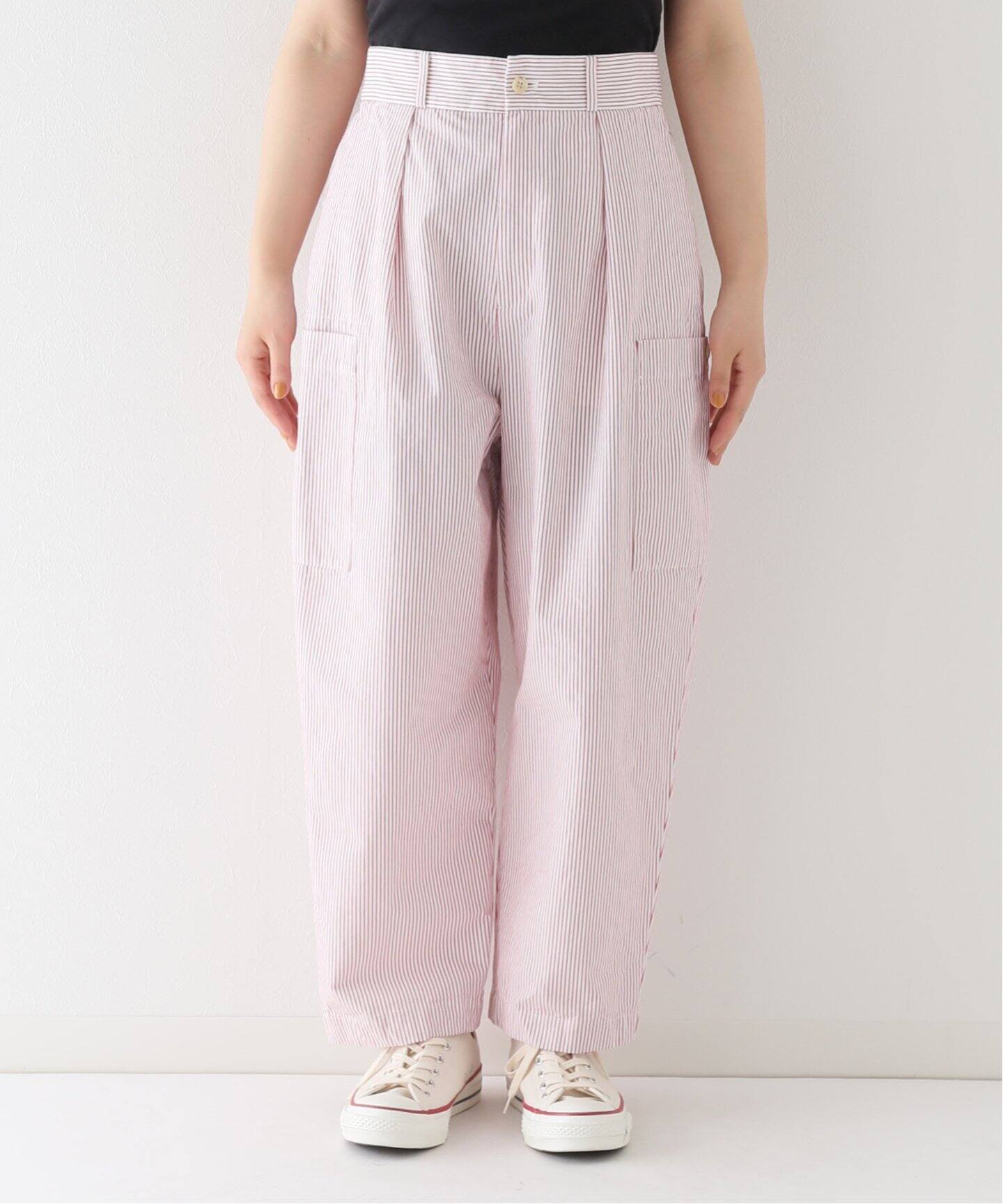 ストライプダンプ サイドポケットテーパーパンツ（その他パンツ  