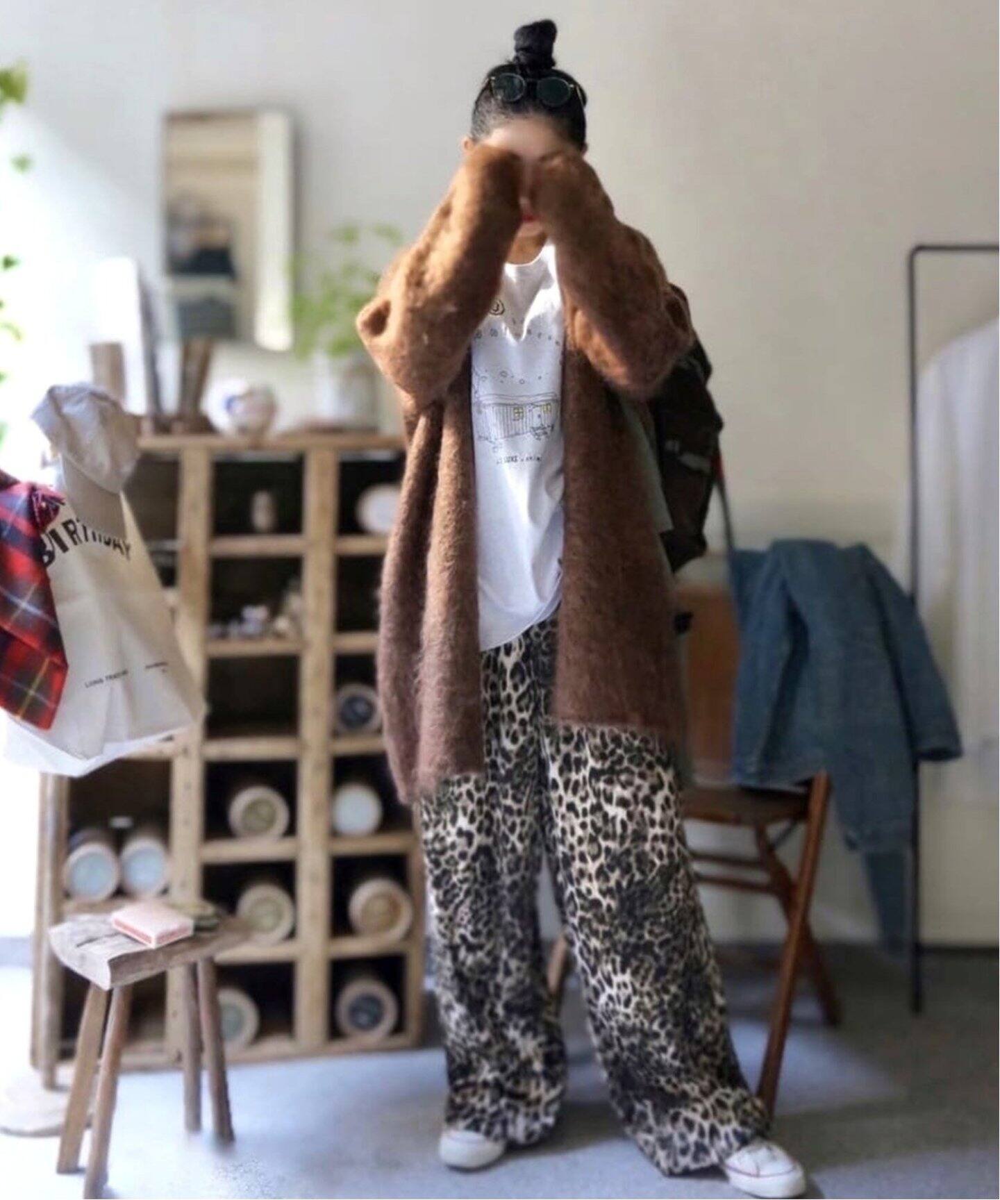 マットサテンレオパ イージーパンツ（その他パンツ）｜journal  