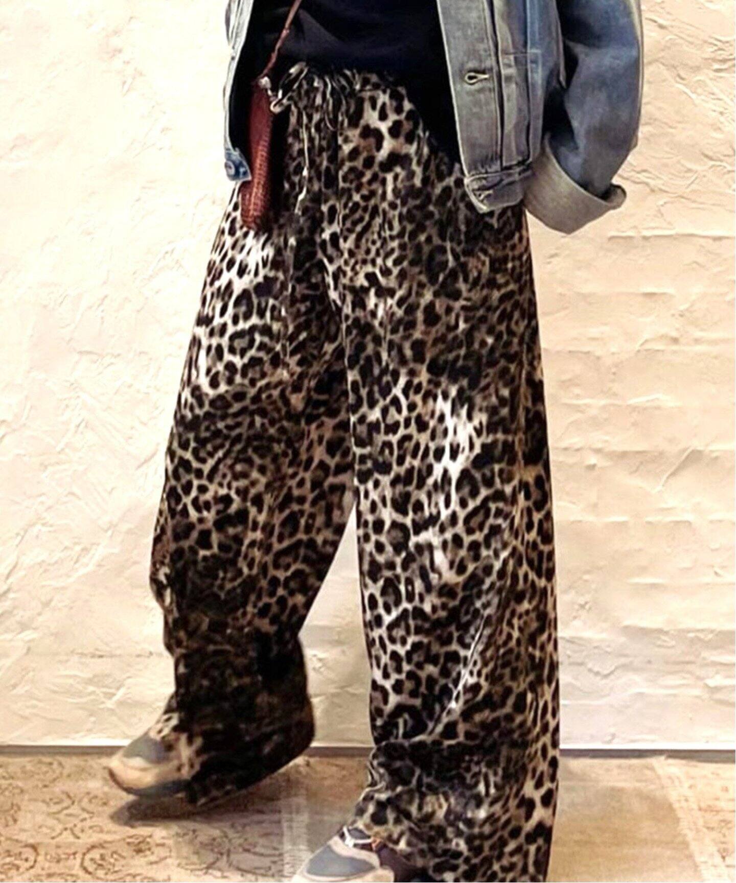 マットサテンレオパ イージーパンツ（その他パンツ）｜journal  