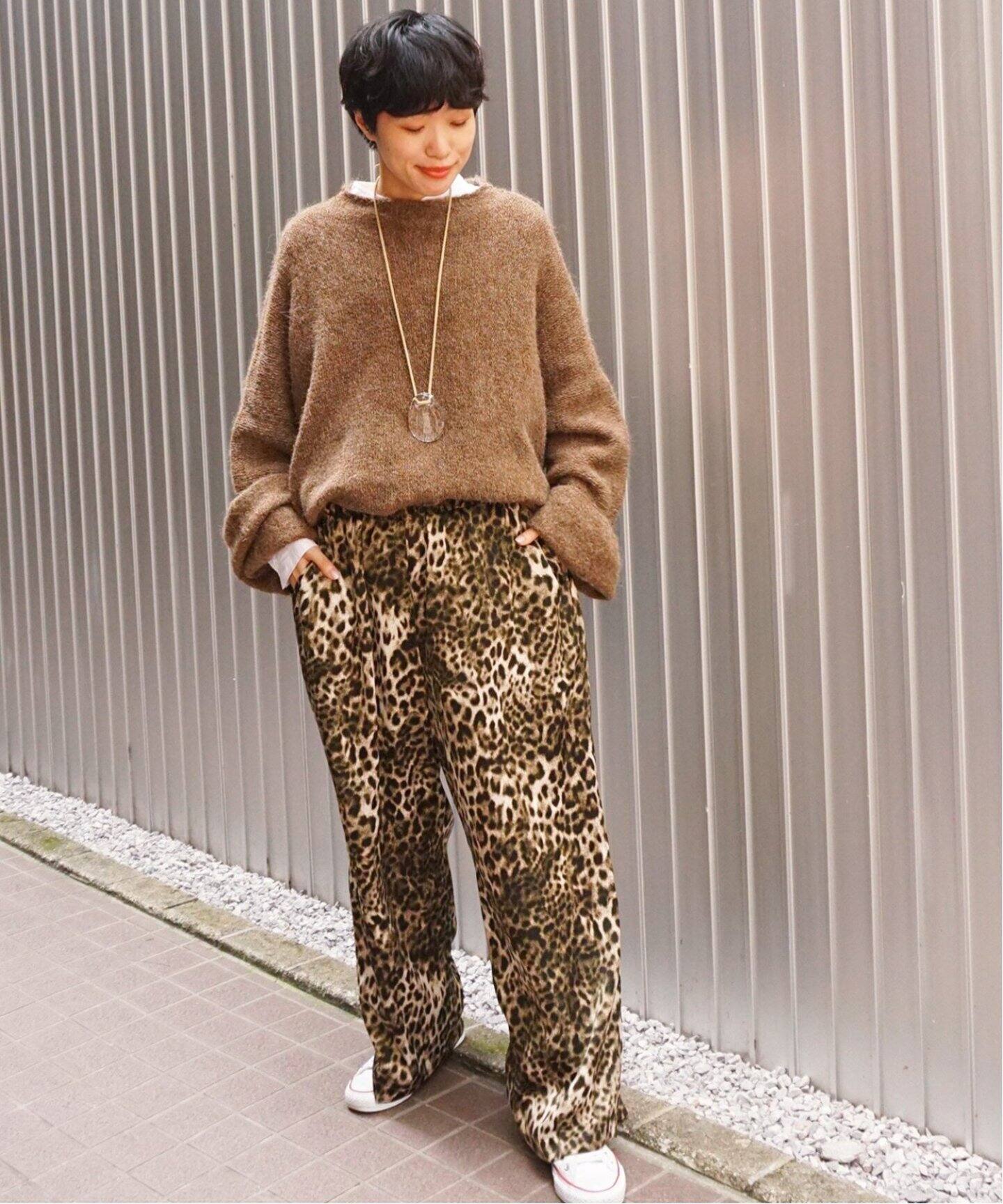 マットサテンレオパ イージーパンツ（その他パンツ）｜journal  