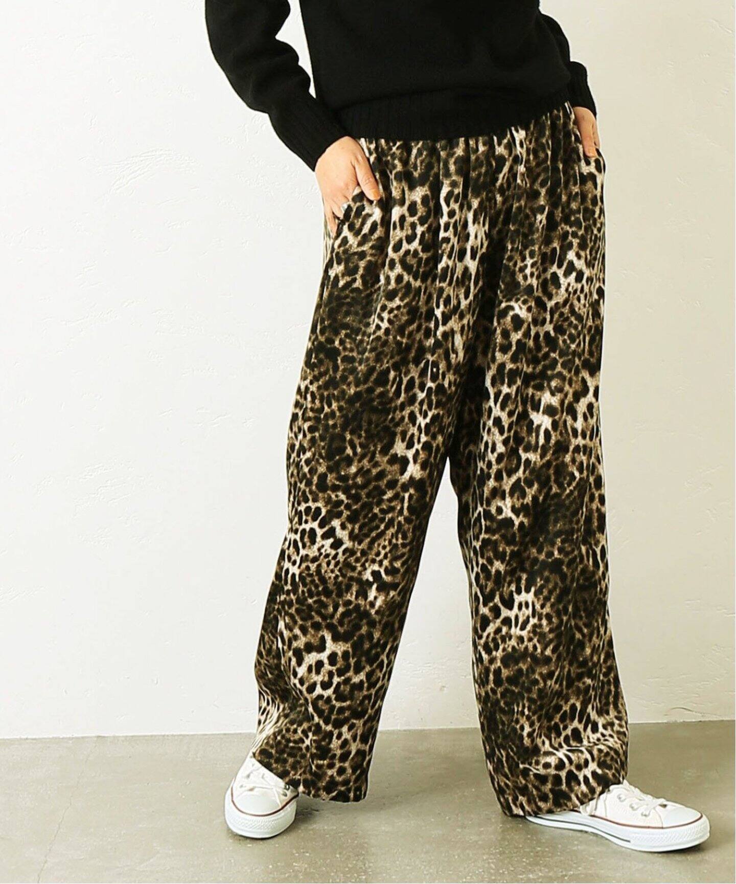 マットサテンレオパ イージーパンツ（その他パンツ）｜journal  