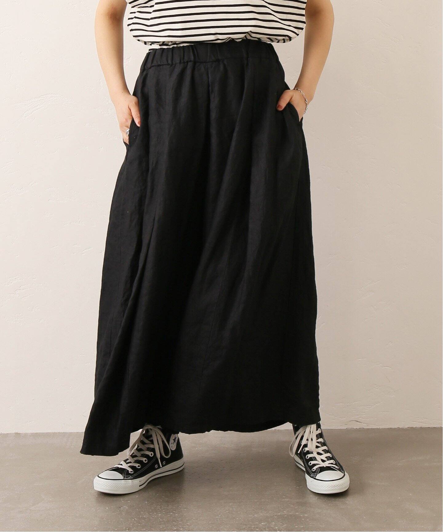 リネンチノワッシャー キュロット（その他パンツ）｜journal standard 