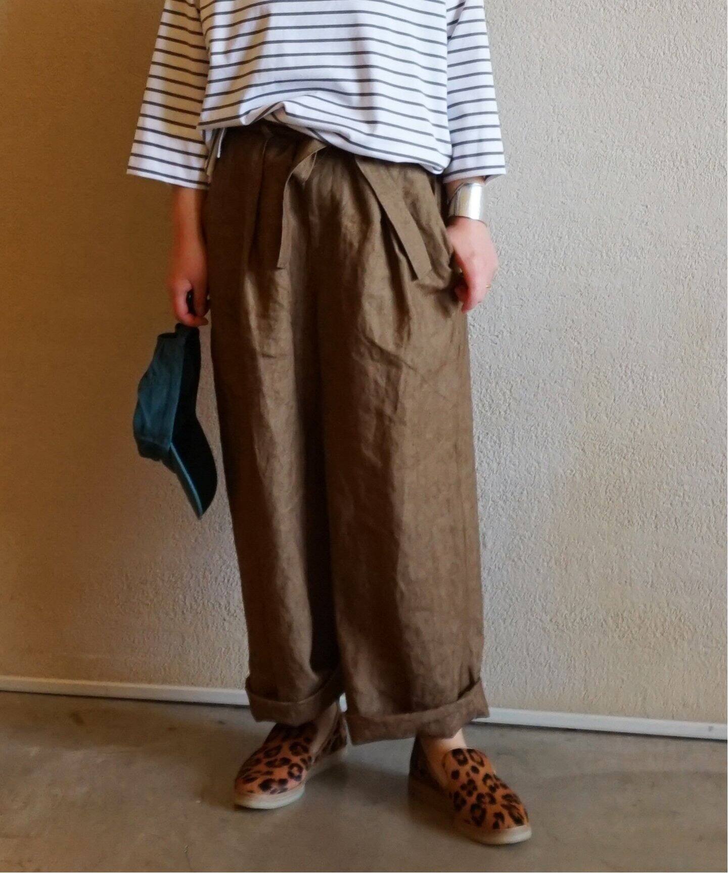 リネンキャンバスワッシャー タックパンツ（その他パンツ）｜journal  