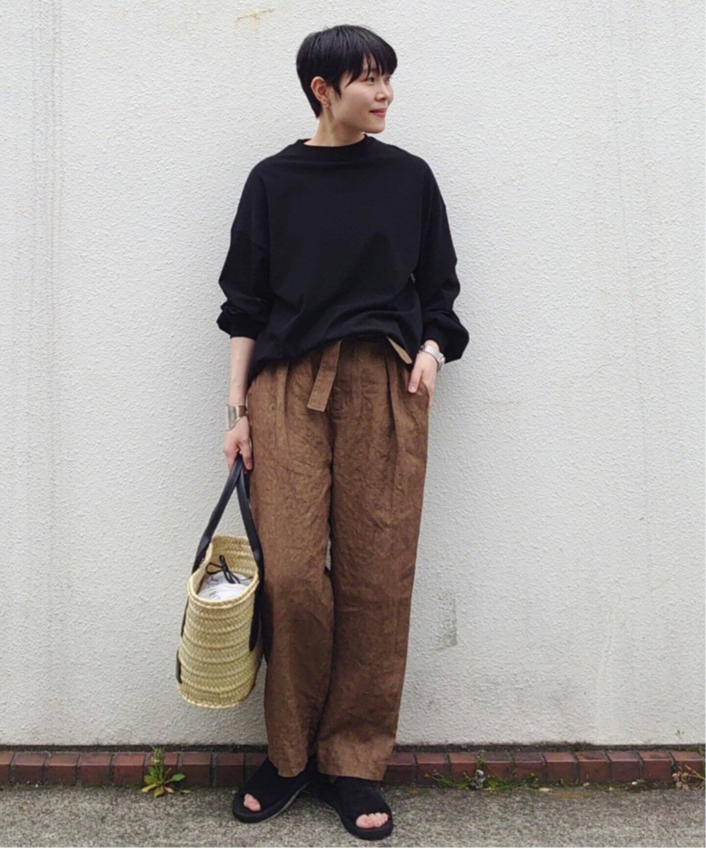 リネンキャンバスワッシャー タックパンツ（その他パンツ）｜journal  