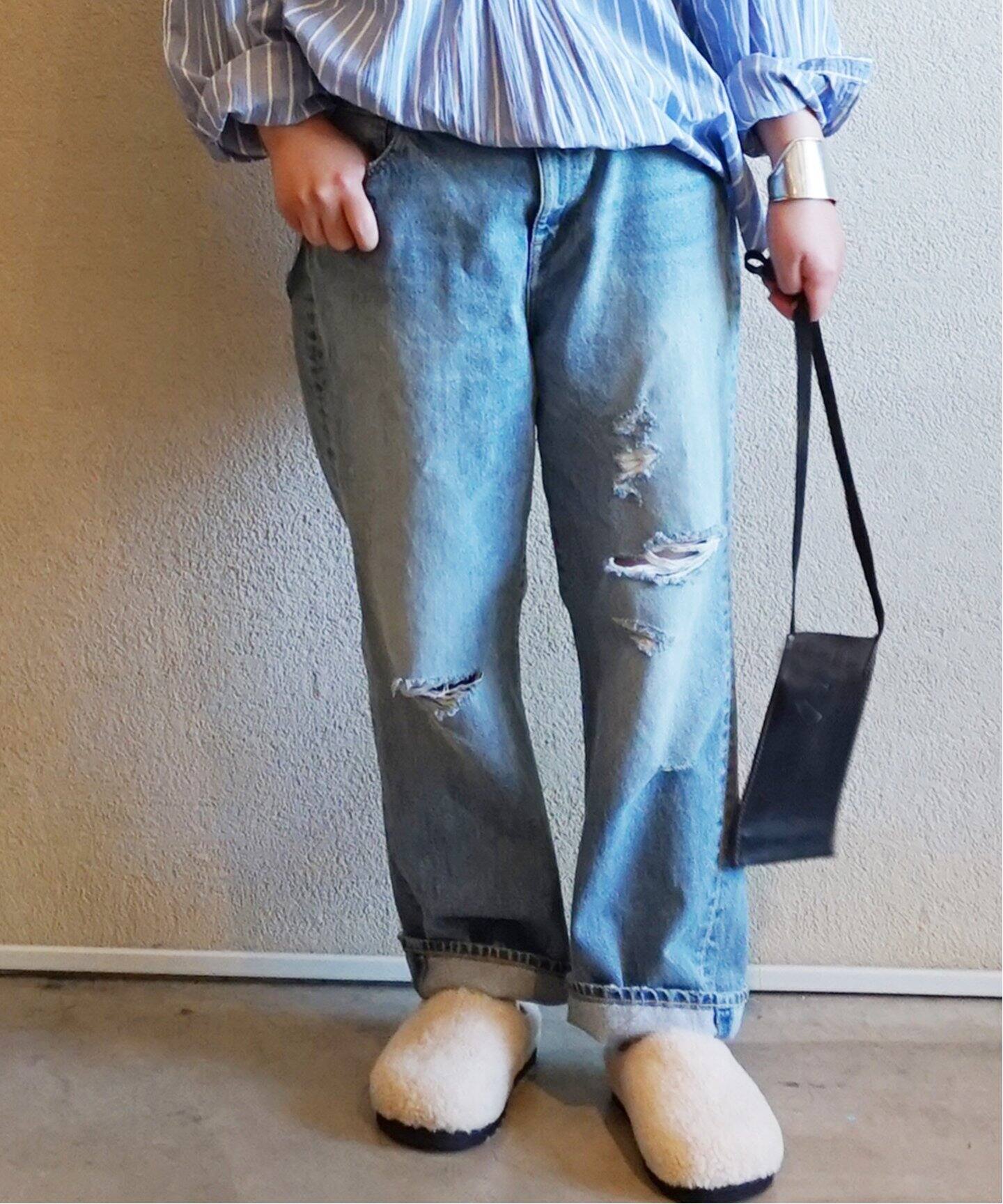 13OZデニム ダメージテーパー5PK（デニムパンツ・ジーンズ）｜journal  