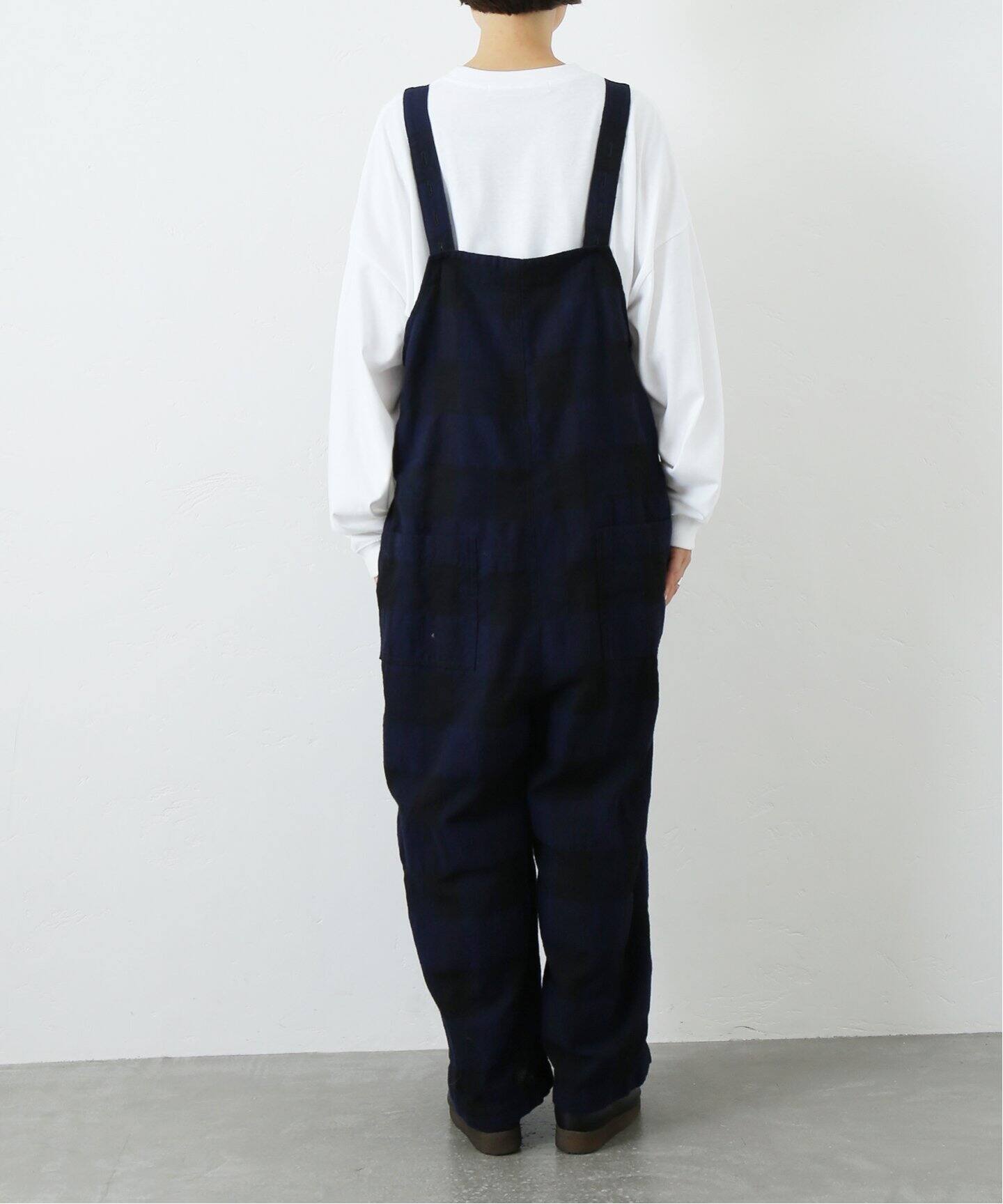 ブロックチェック フィッシャーオーバーオール（サロペット  