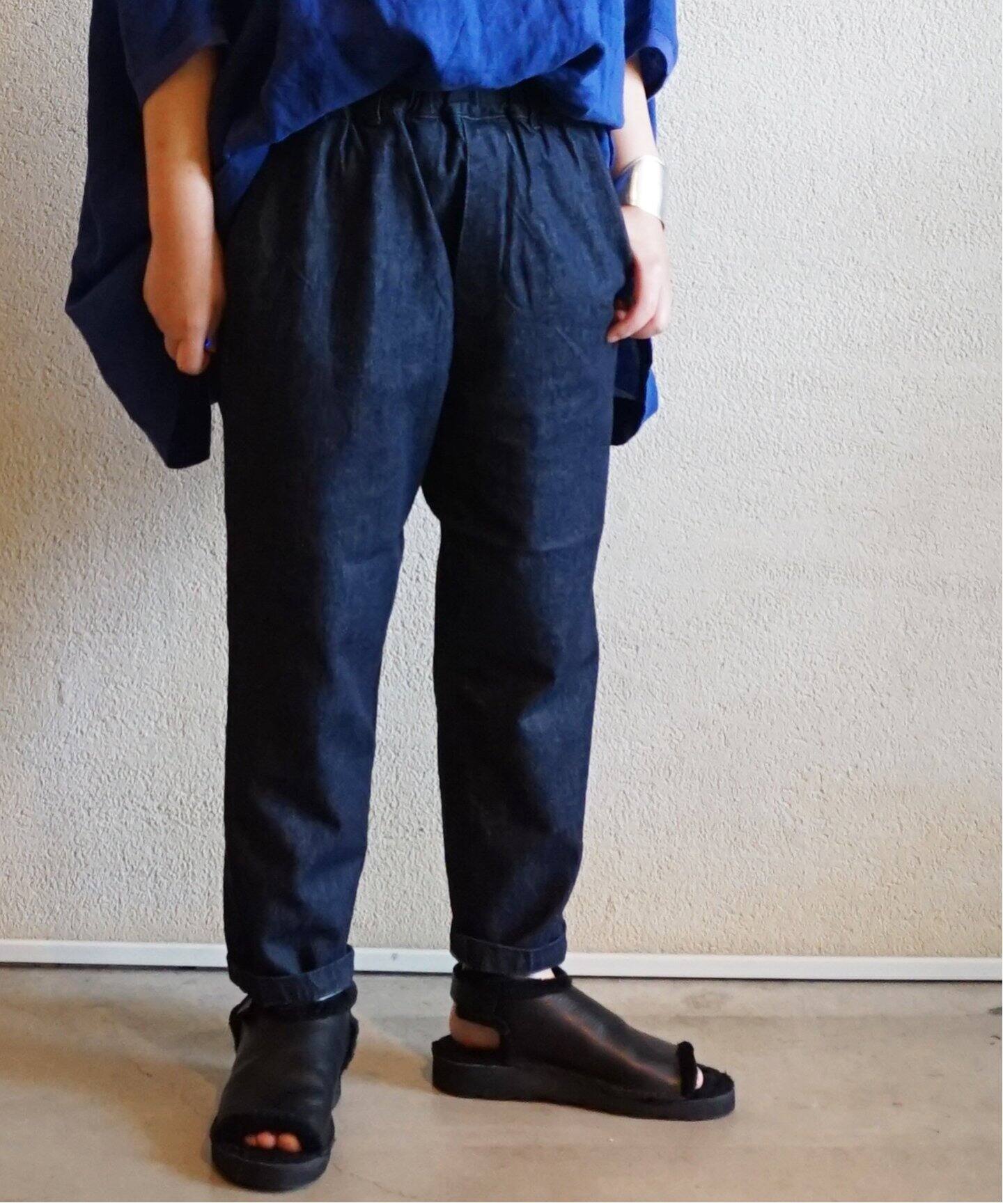 10OZデニム イージーサルエルパンツ（デニムパンツ・ジーンズ 