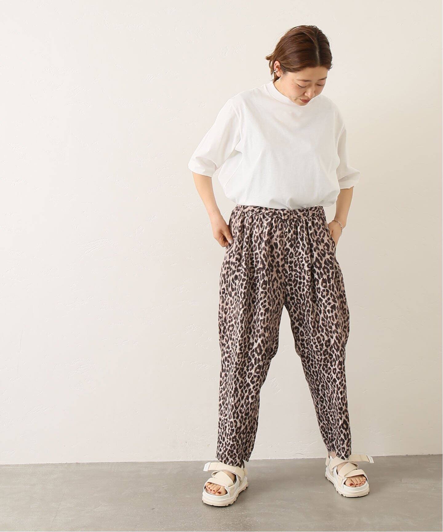 レオパリネン タックイージーパンツ（その他パンツ）｜journal  