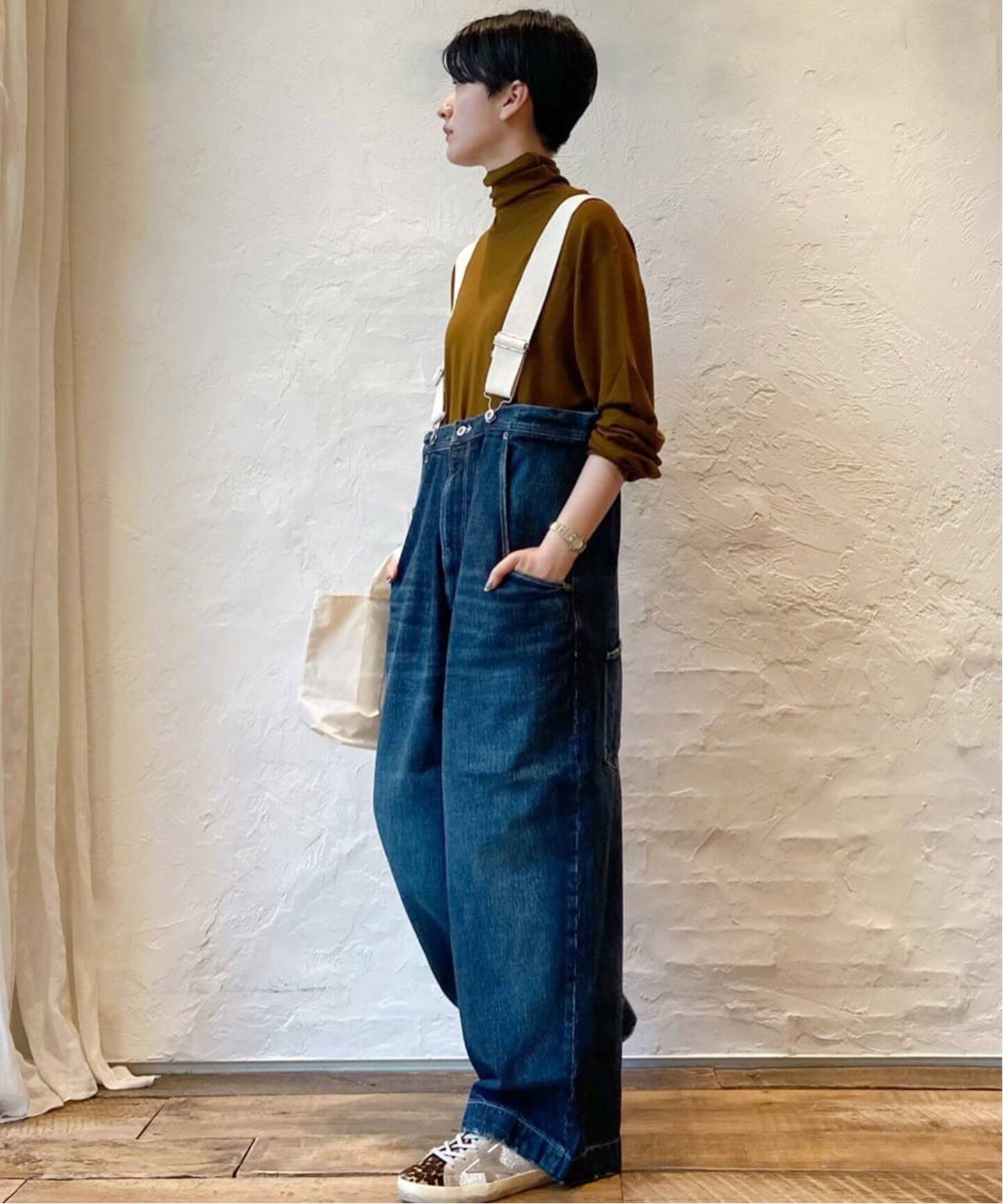 インディゴビッグ5PKキュロット（サロペット／オーバーオール  