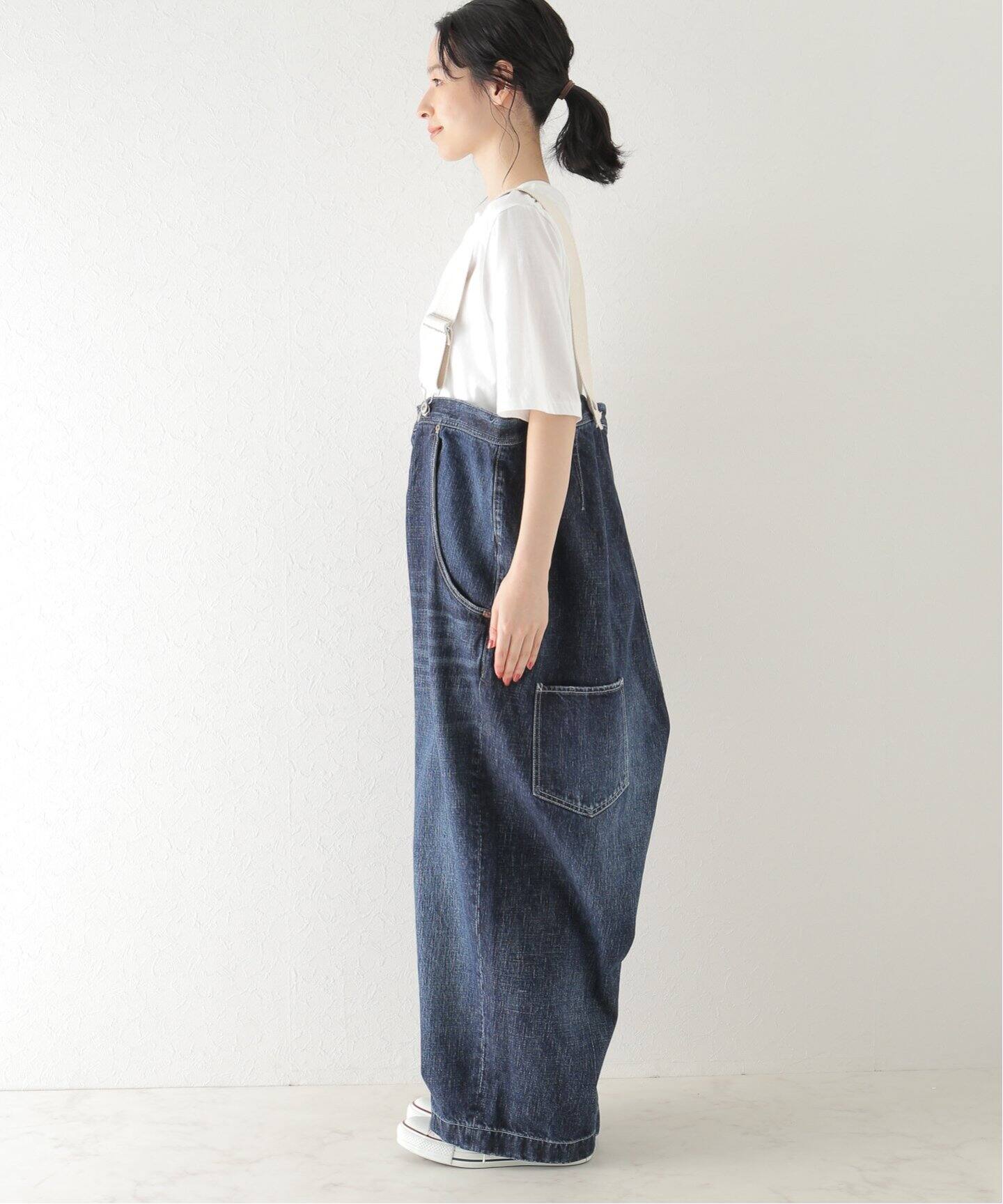 インディゴビッグ5PKキュロット（サロペット／オーバーオール  