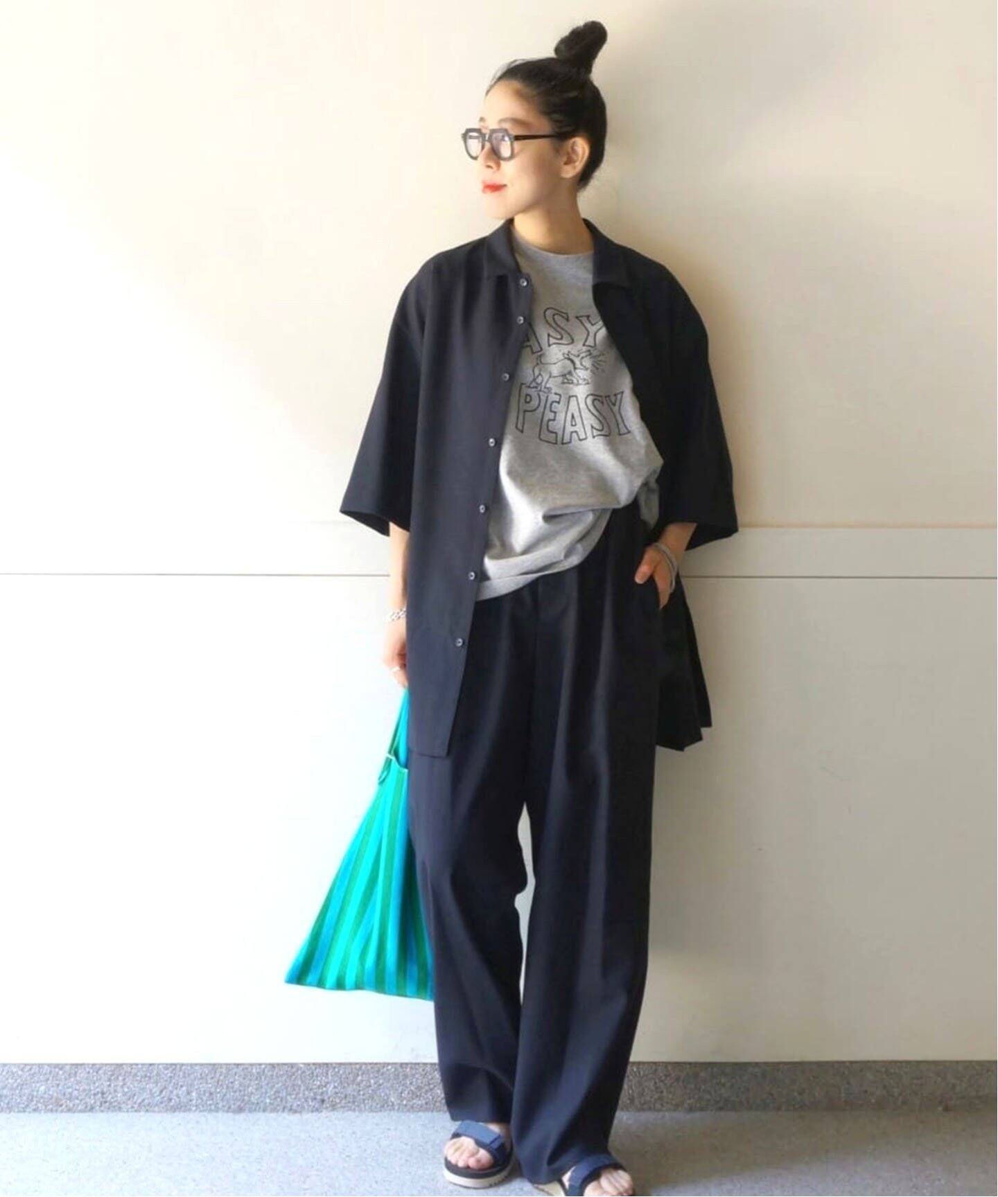 ATON/エイトン】WOOL CARAMEL PIQUET EASY PANTS（その他パンツ 