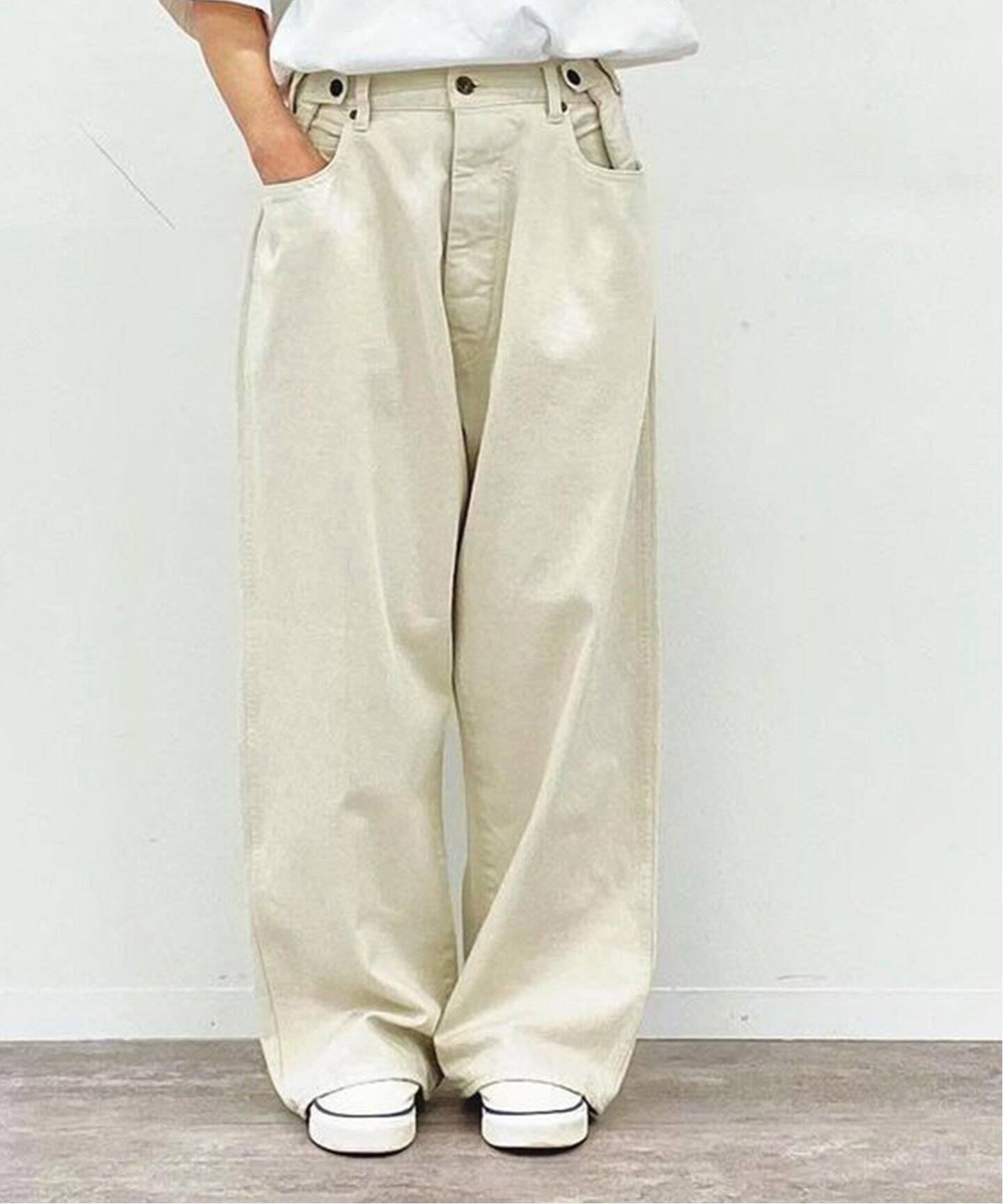 chimala/チマラ】DEEPRISE WAIST ADJUSTABLE（デニムパンツ・ジーンズ 
