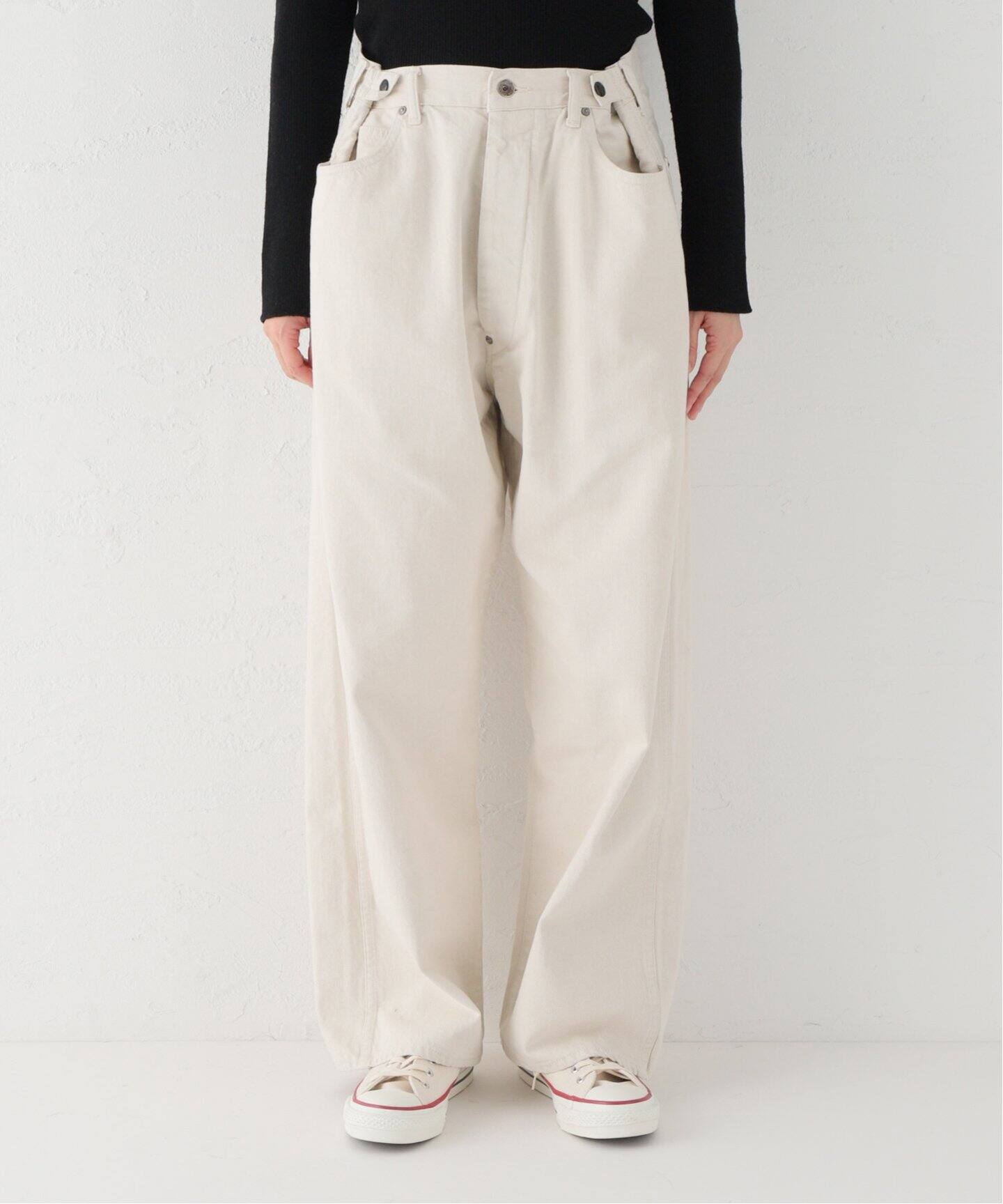 chimala/チマラ】DEEPRISE WAIST ADJUSTABLE（デニムパンツ・ジーンズ 