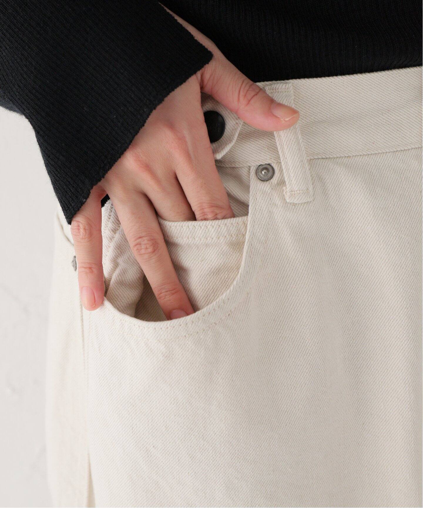 chimala/チマラ】DEEPRISE WAIST ADJUSTABLE（デニムパンツ・ジーンズ 