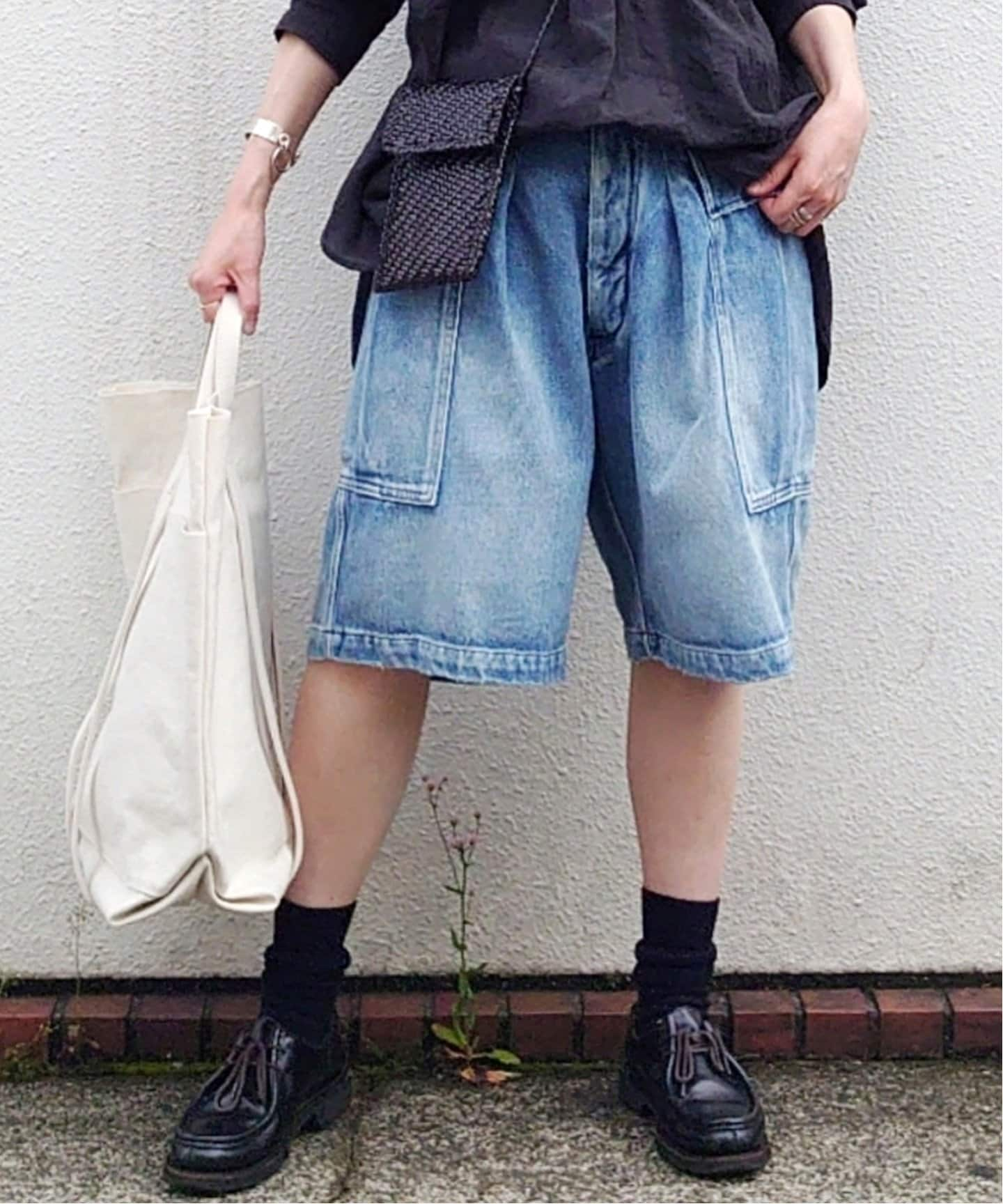 HERILL/ヘリル　HL DENIM CARGOSHORTS　サイズ2HERILL