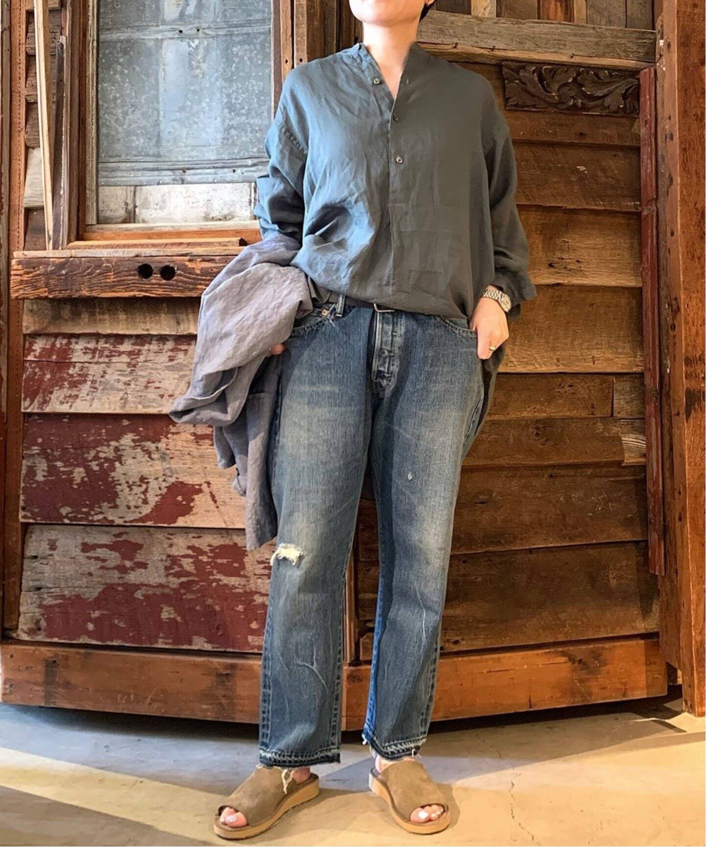 chimala/チマラ】 SELVEDGE DENIM NARROW TAPERED CU（デニムパンツ 