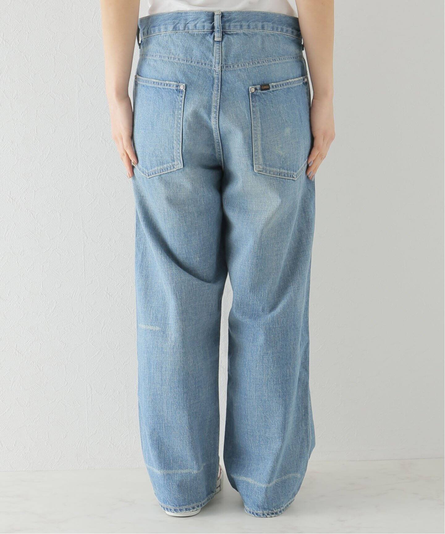 chimala/チマラ】WIDEDEEPRISE WAIST ADJASTABLE（デニムパンツ 