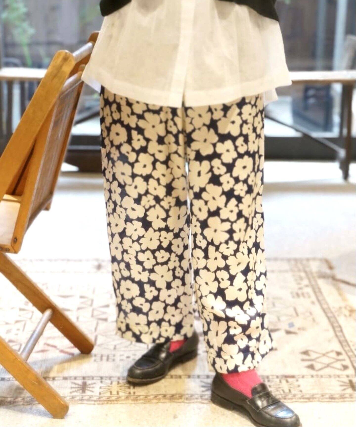 TOUJOURS / トゥジュー】FLOWER PRINT RELAX PANTS（その他パンツ 