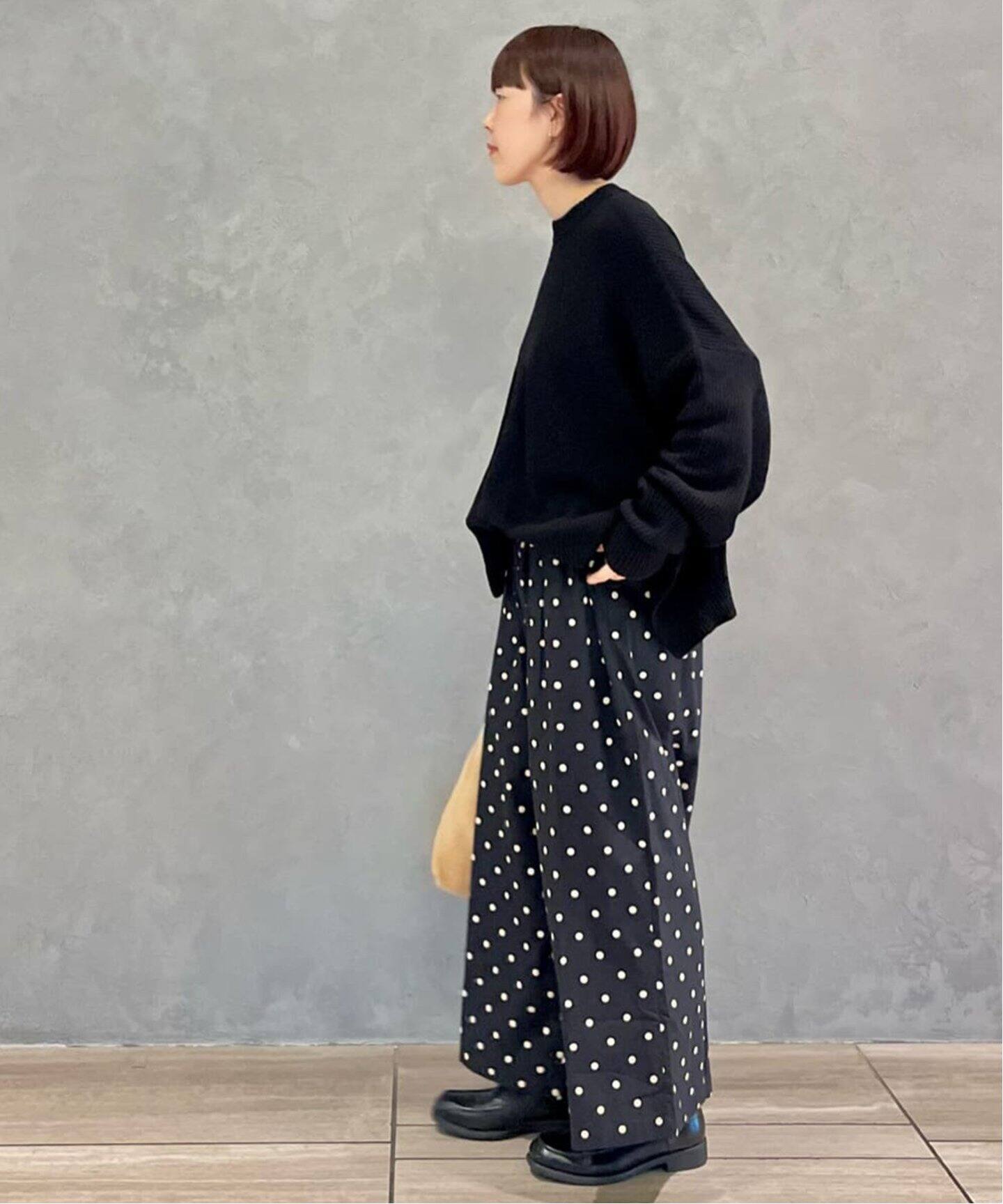 SOIL/ソイル】 POPLIN DOT WIDE EASY PANTS（その他パンツ）｜journal  