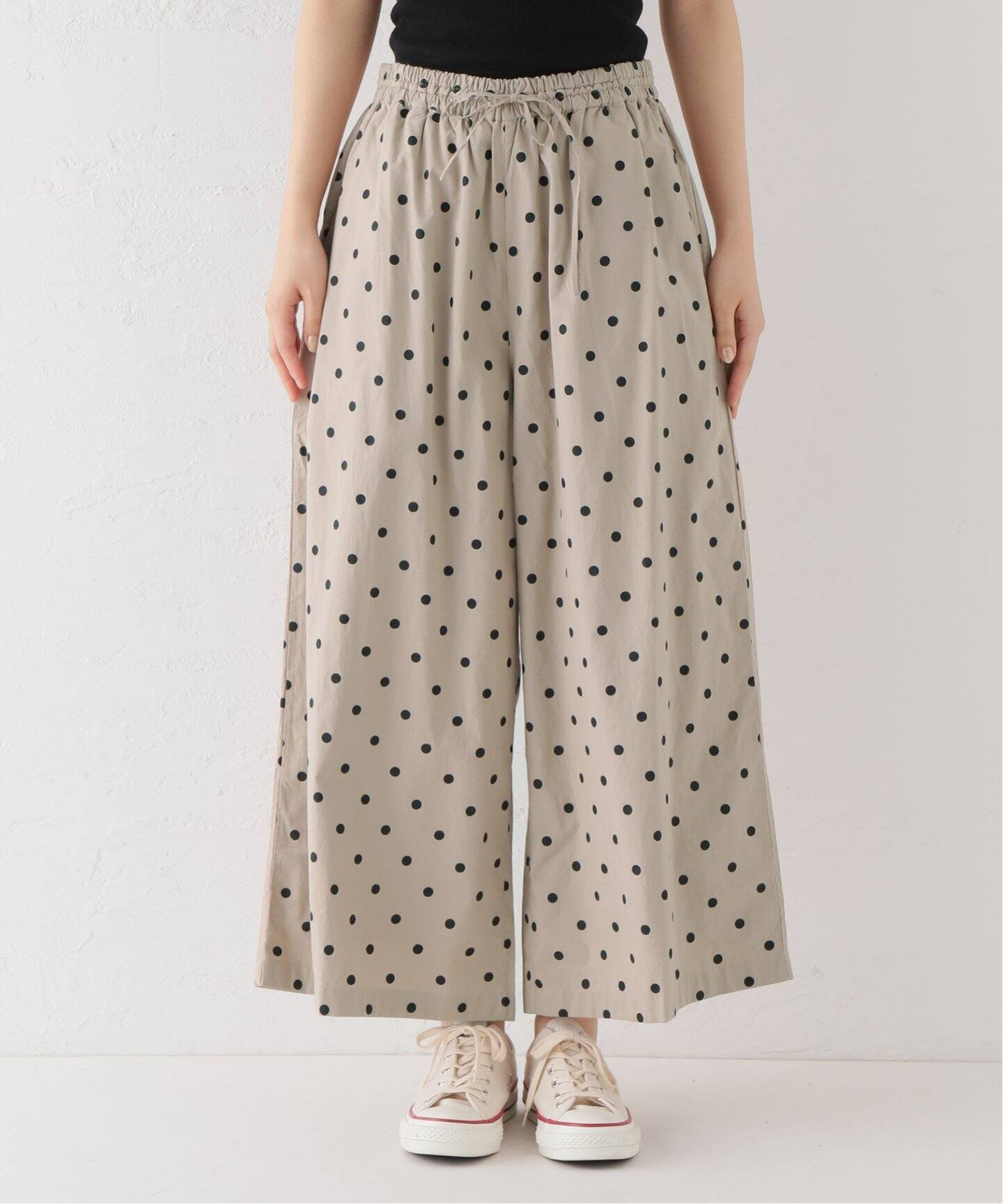 SOIL/ソイル】 POPLIN DOT WIDE EASY PANTS（その他パンツ）｜journal  