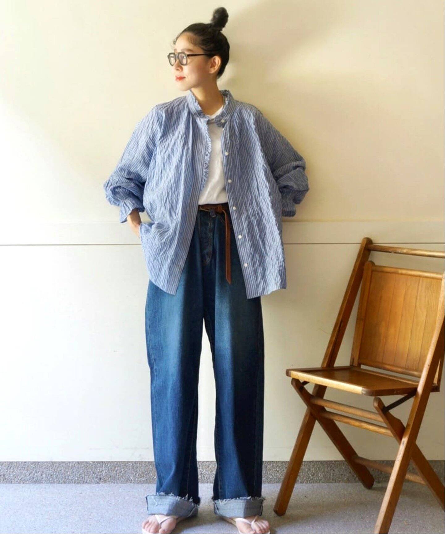 ES:S / エス】CINCH BACK BAGGY JEANS（デニムパンツ・ジーンズ  