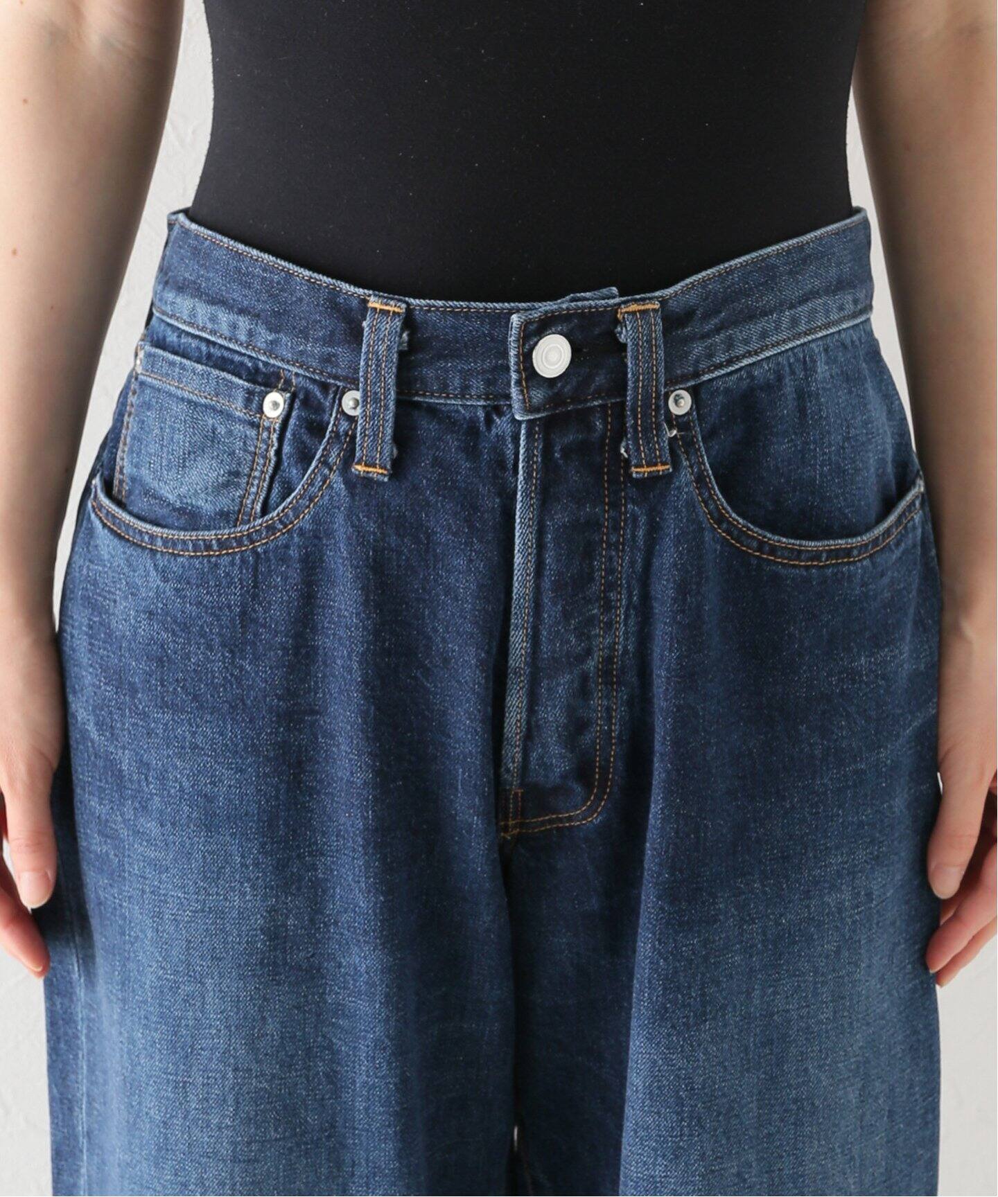 ES:S / エス】CINCH BACK BAGGY JEANS（デニムパンツ・ジーンズ  