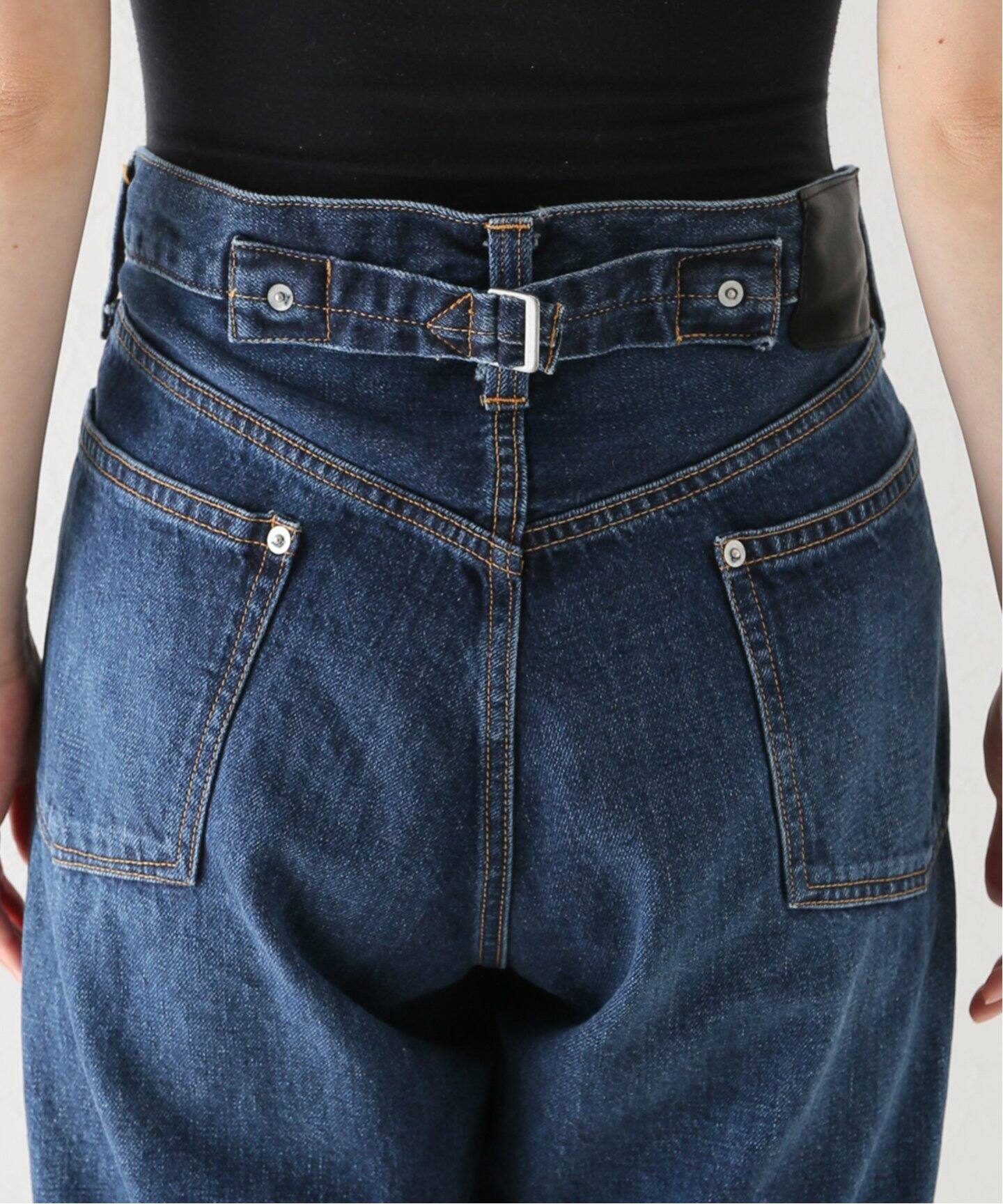 ES:S / エス】CINCH BACK BAGGY JEANS（デニムパンツ・ジーンズ  