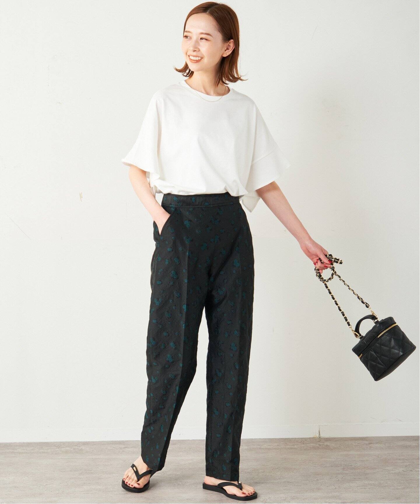 フラワージャガードテーパードパンツ（その他パンツ）｜JOURNAL  