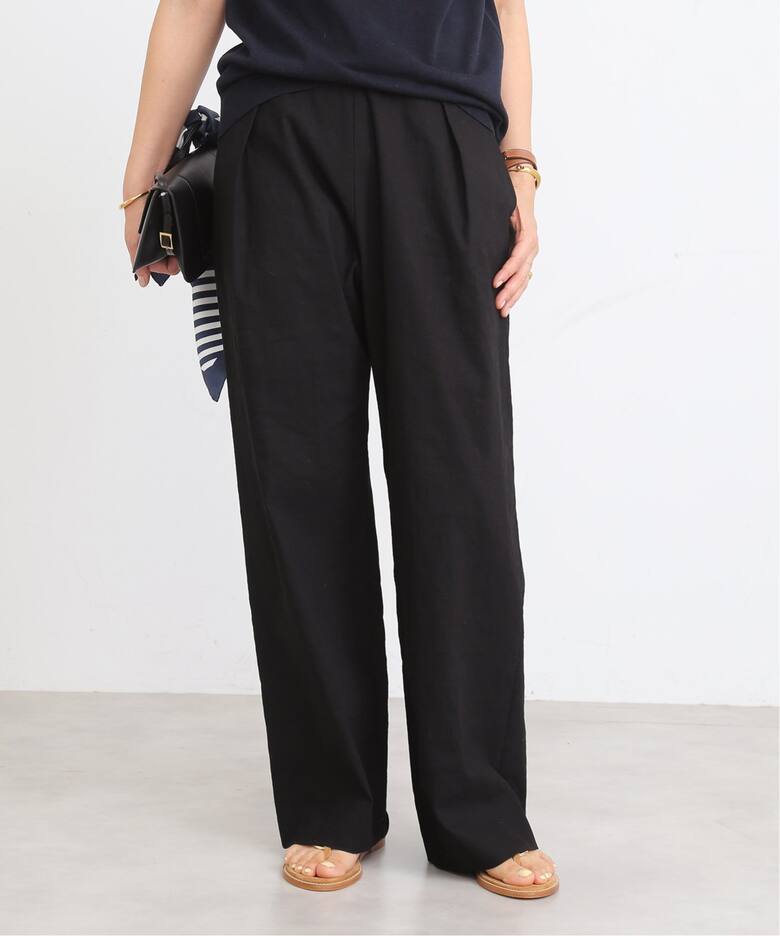 stretch twill タックパンツ（スラックス）｜Deuxieme Classe  