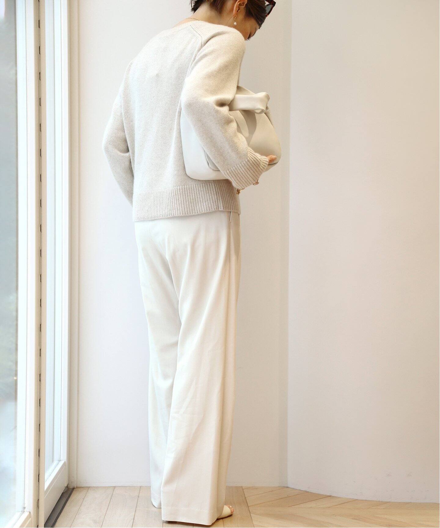 WOOL/VI タックパンツ WHT（その他パンツ）｜Deuxieme Classe  