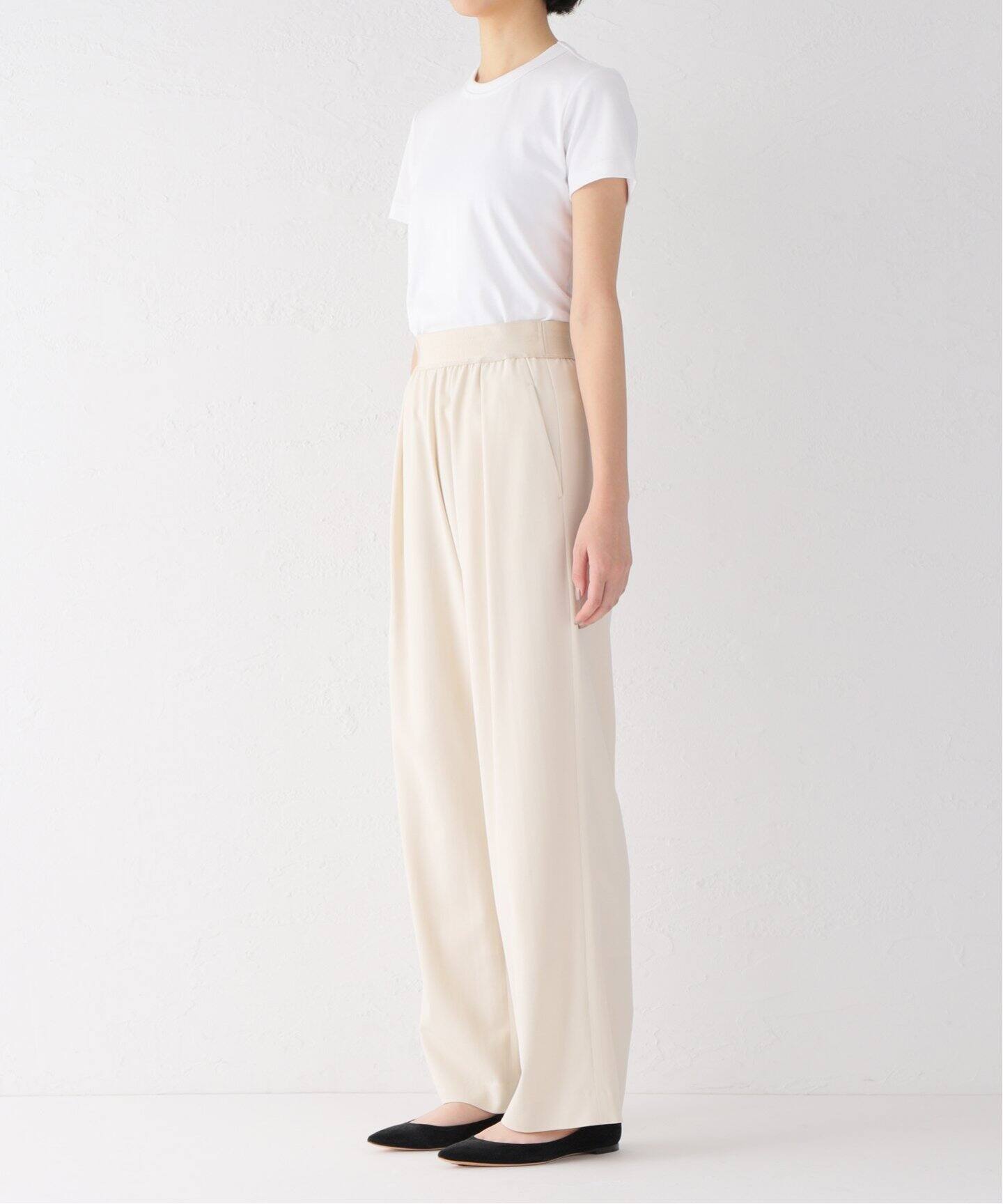 WOOL/VI タックパンツ WHT（その他パンツ）｜Deuxieme Classe  