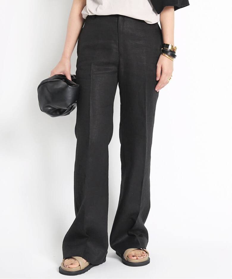 麻 サルファーパンツ（スラックス）｜Deuxieme Classe  