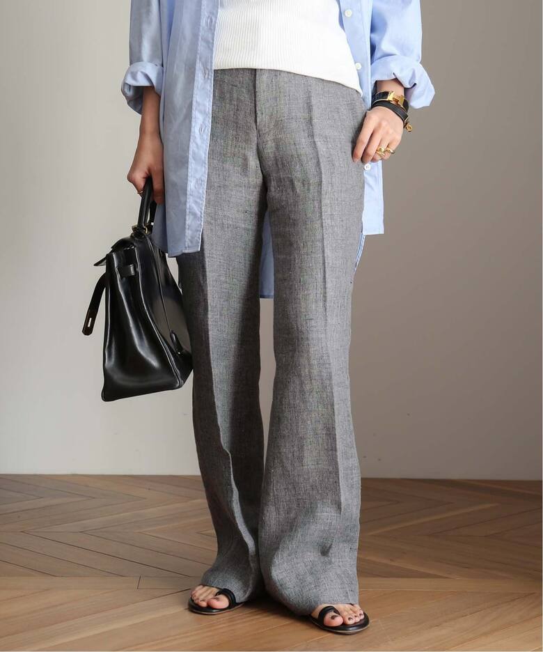 麻 サルファーパンツ（スラックス）｜Deuxieme Classe  