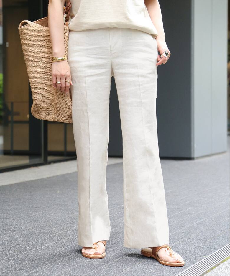 麻 サルファーパンツ（スラックス）｜Deuxieme Classe  