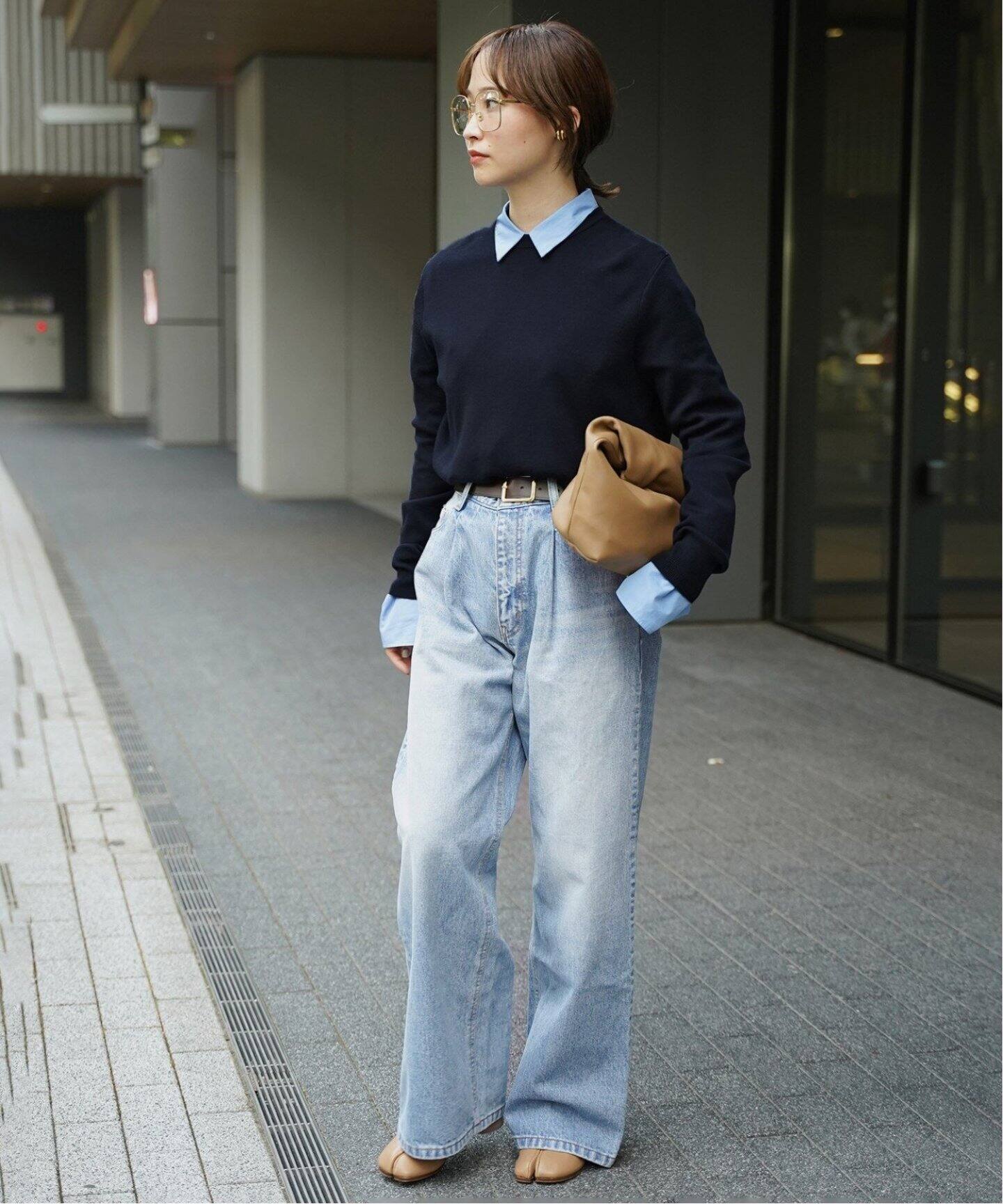 ドゥーズィエムクラスTuck Buggy デニムタックバギーデニム36 