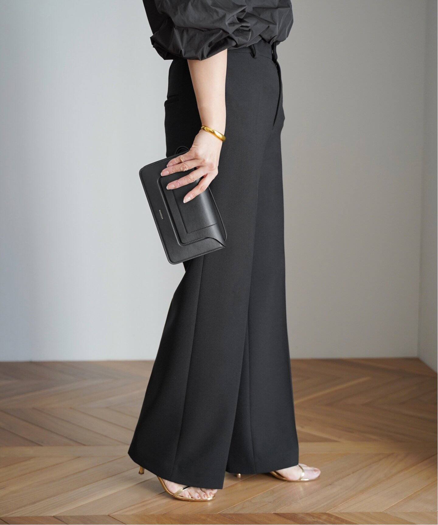 W cross straight ワイドパンツ（スラックス）｜Deuxieme Classe  