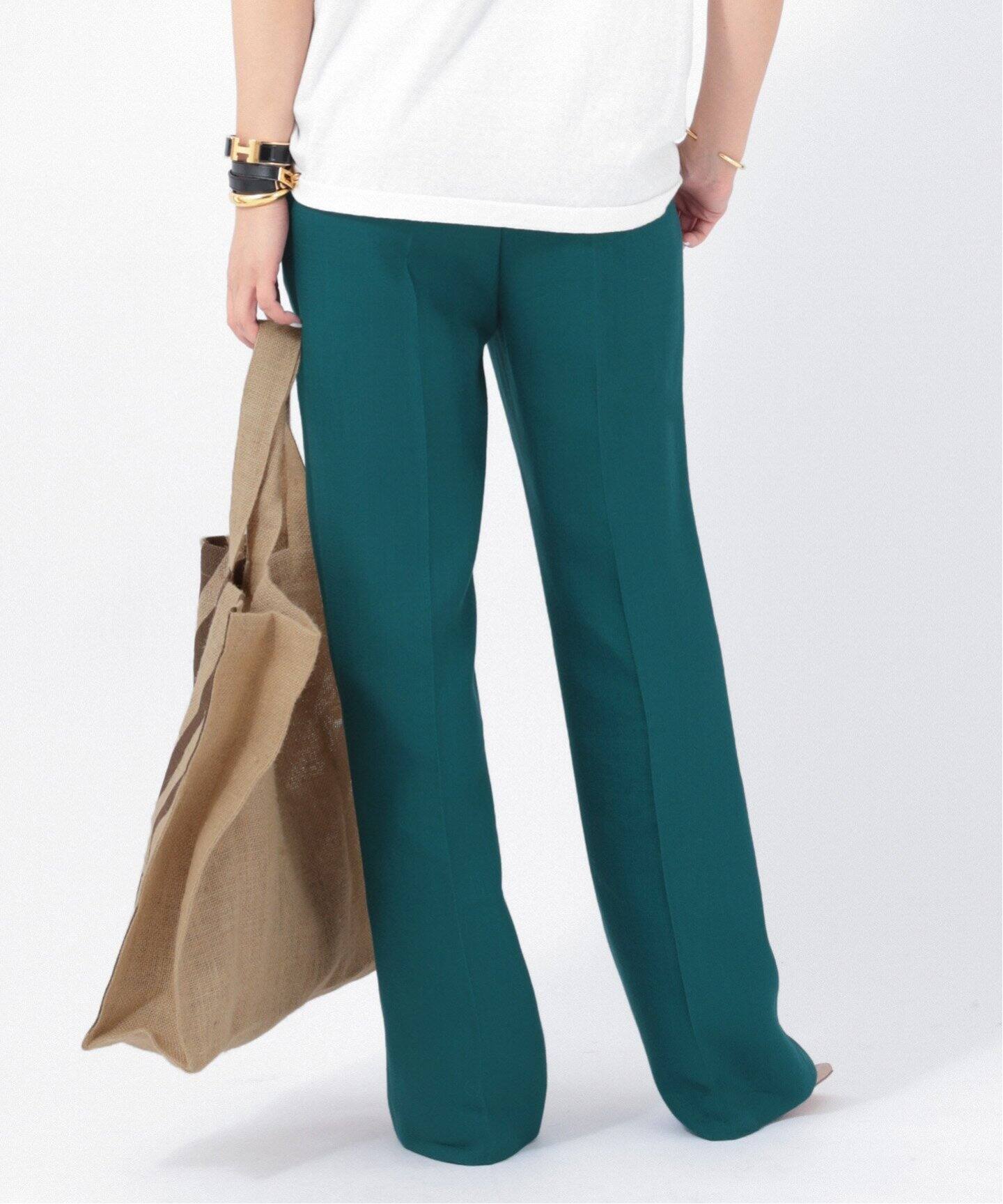 Deuxieme Classe Slim Flare パンツ(ターコイズ) 36 Deuxieme Classe Slim Flare パンツ(ターコイズ) 36