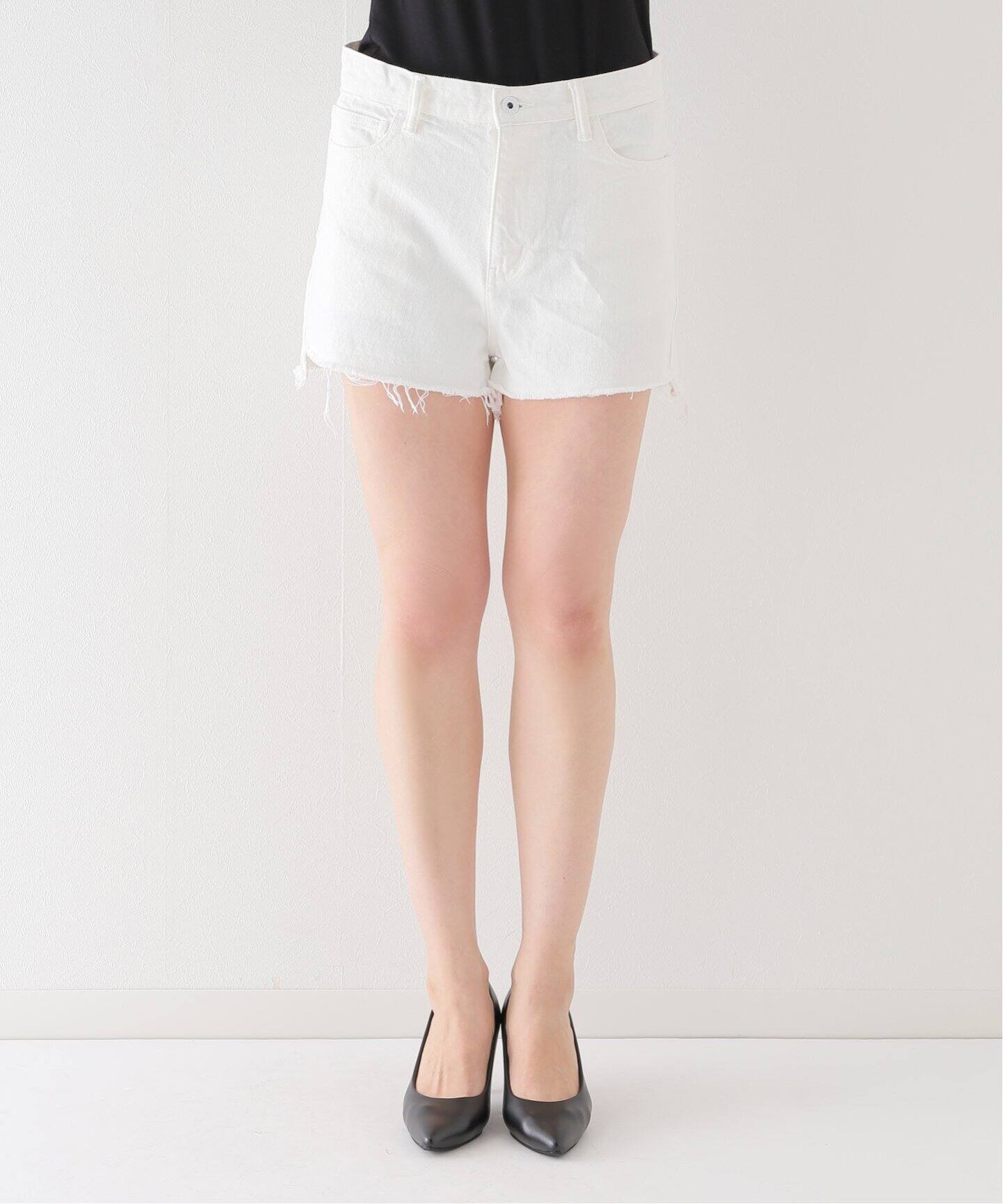 MADISONBLUE/マディソンブルー】CUTOFF SHORT WHITE デニム（ショート  