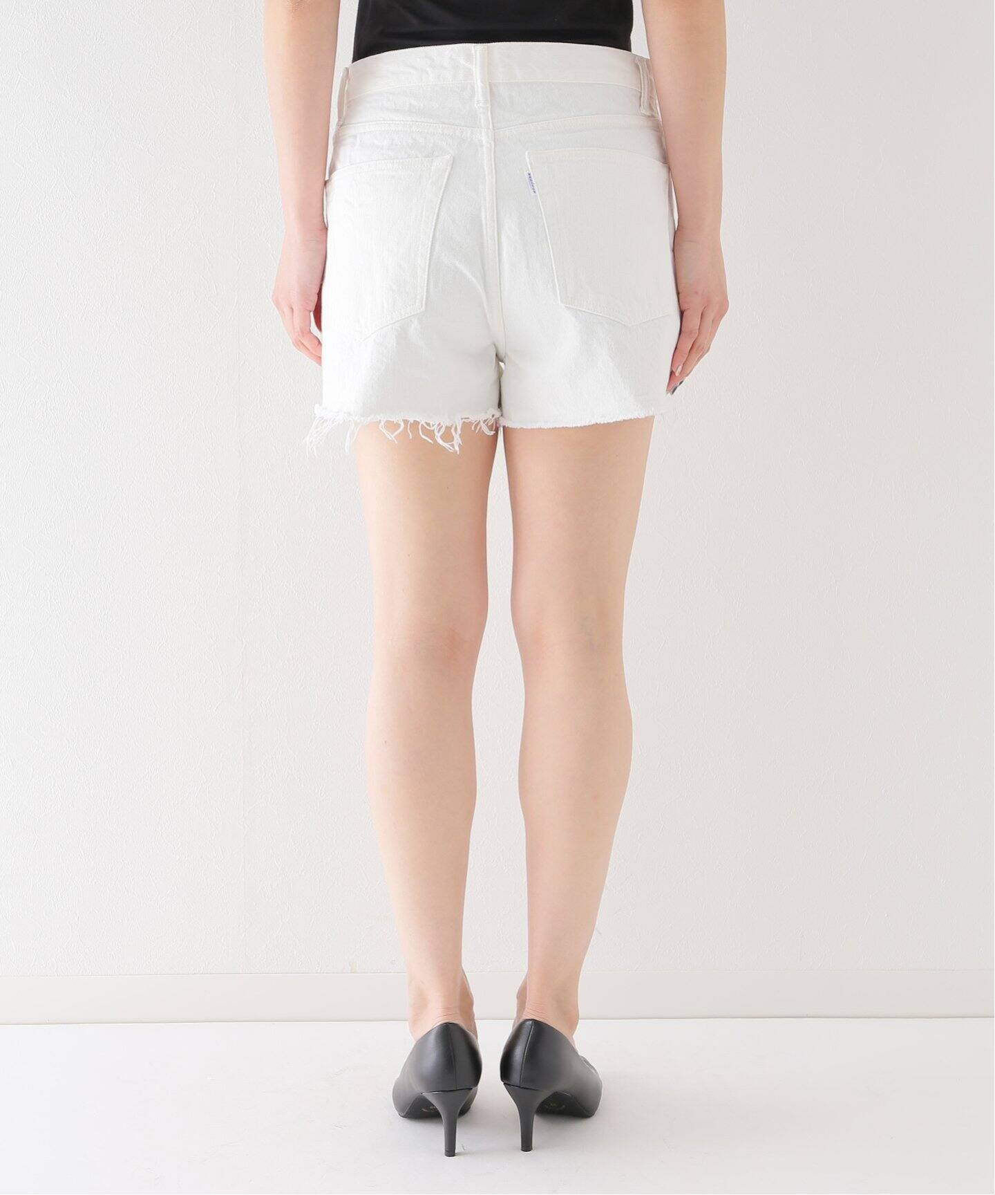 MADISONBLUE/マディソンブルー】CUTOFF SHORT WHITE デニム（ショート 