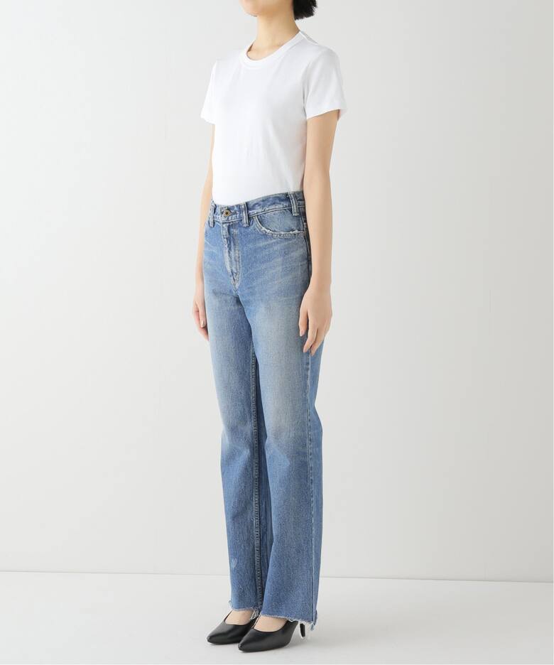 MADISONBLUE/マディソンブルー】 HEM CUT FLARE デニム（デニムパンツ 
