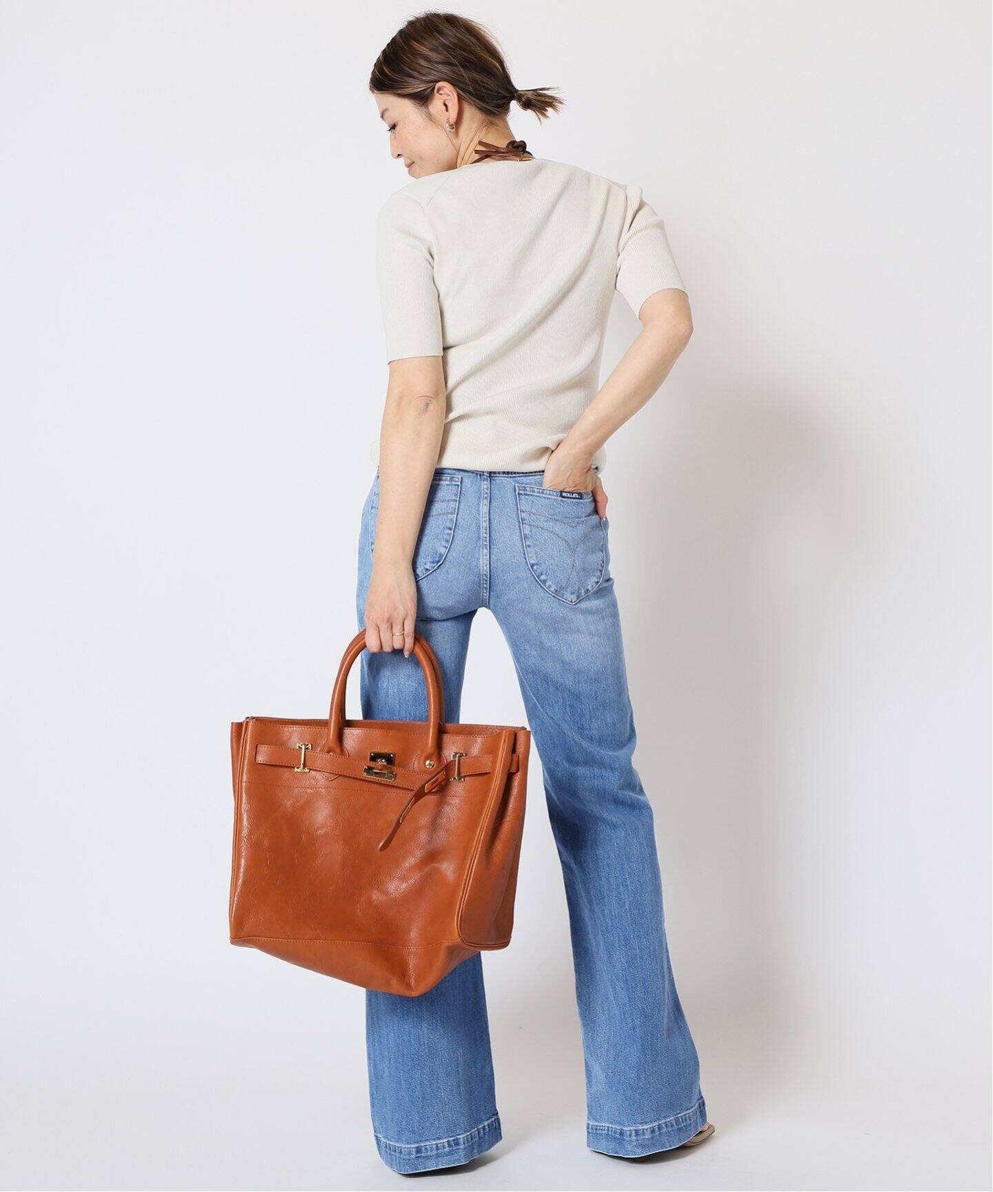 ROLLAS/ローラス】 FLARE DENIM パンツ（デニムパンツ・ジーンズ  