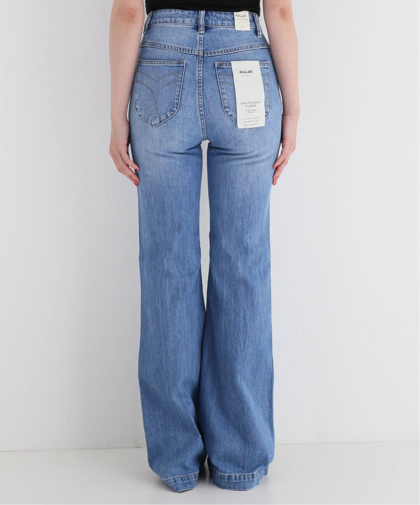 ROLLAS/ローラス】 FLARE DENIM パンツ（デニムパンツ・ジーンズ  